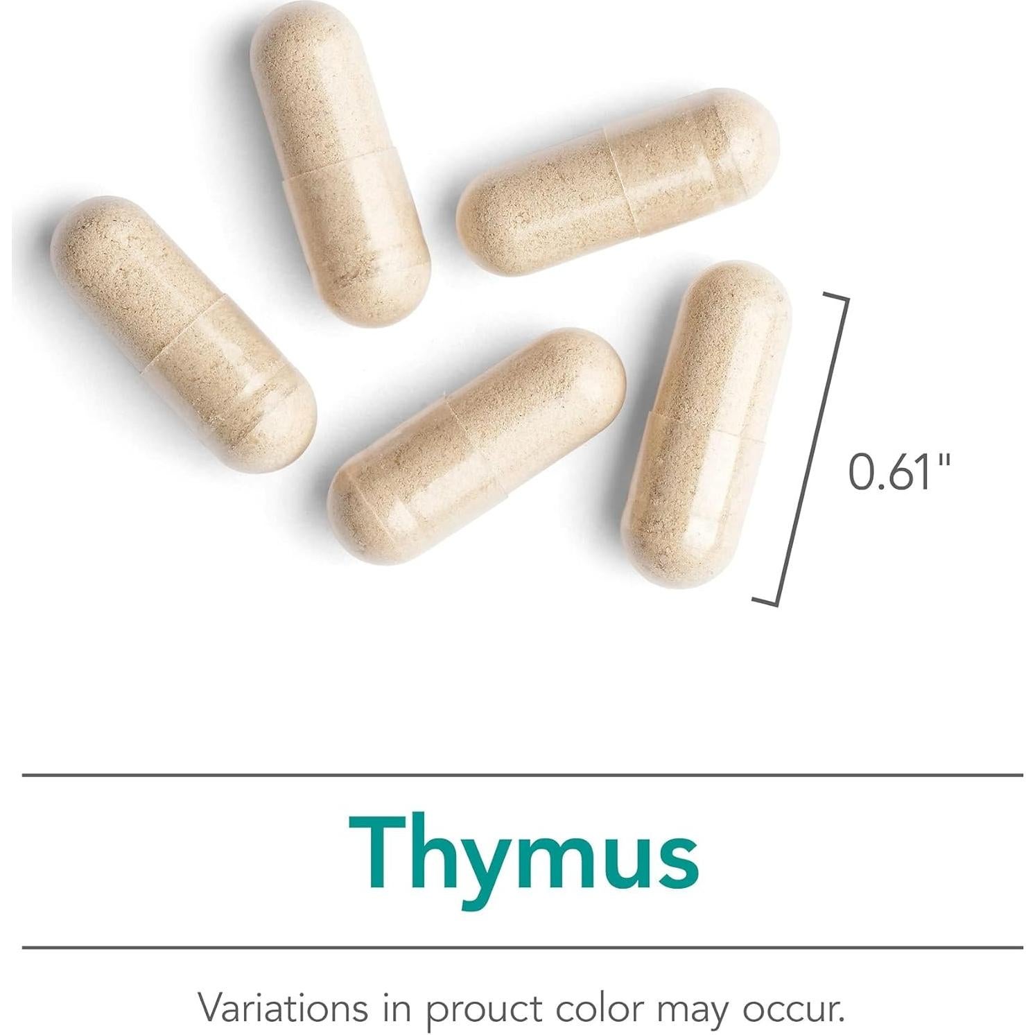 Suplemento de Timo Nutricology 1000mg - 75 Cápsulas Hipoalergénicas