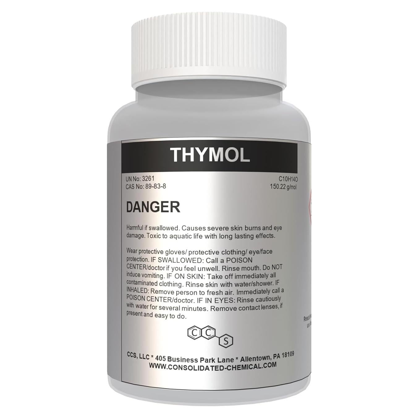 Cristales de Timol Aromático de Alta Pureza 250g - CCS Químicos