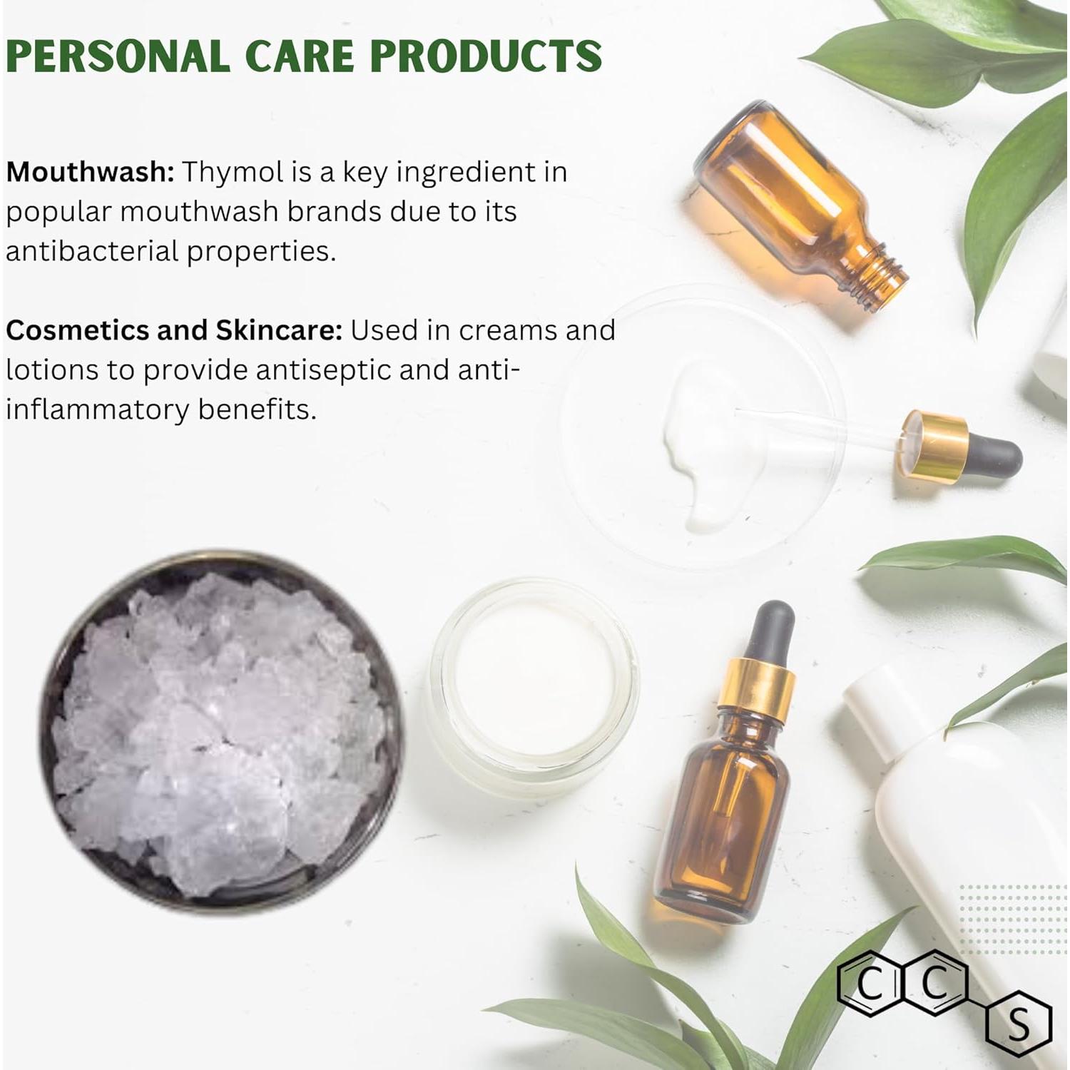 Cristales de Timol Aromático de Alta Pureza 250g - CCS Químicos