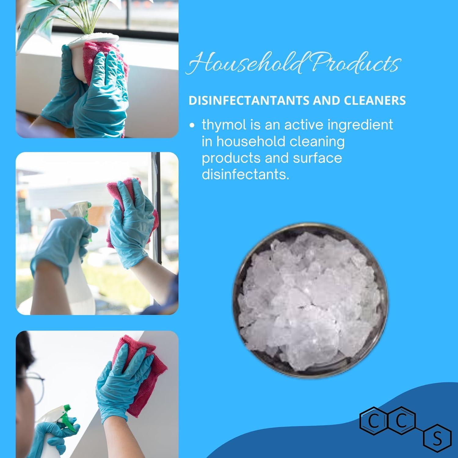 Cristales de Timol Aromático de Alta Pureza 250g - CCS Químicos