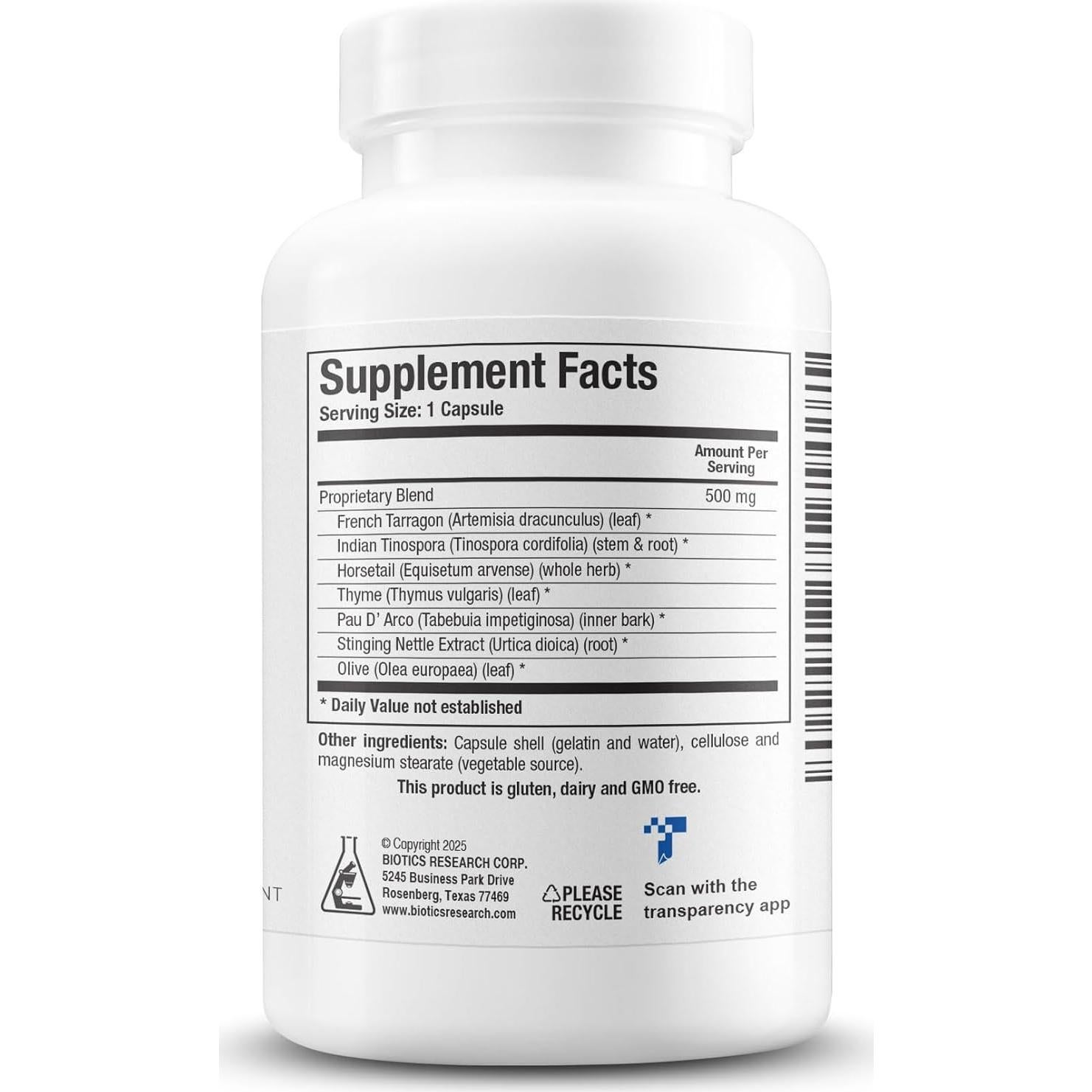 Biotics Research A.D.P. Aceite de Orégano y FC-Cidal 120 tabletas/cápsulas