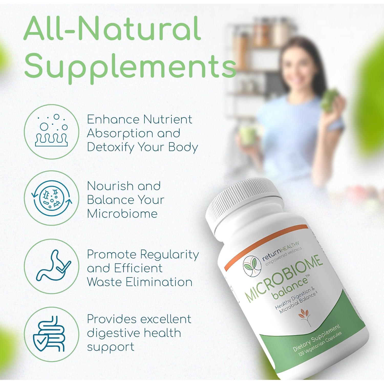 Suplemento Digestivo Equilibrio del Microbioma - 120 Cápsulas