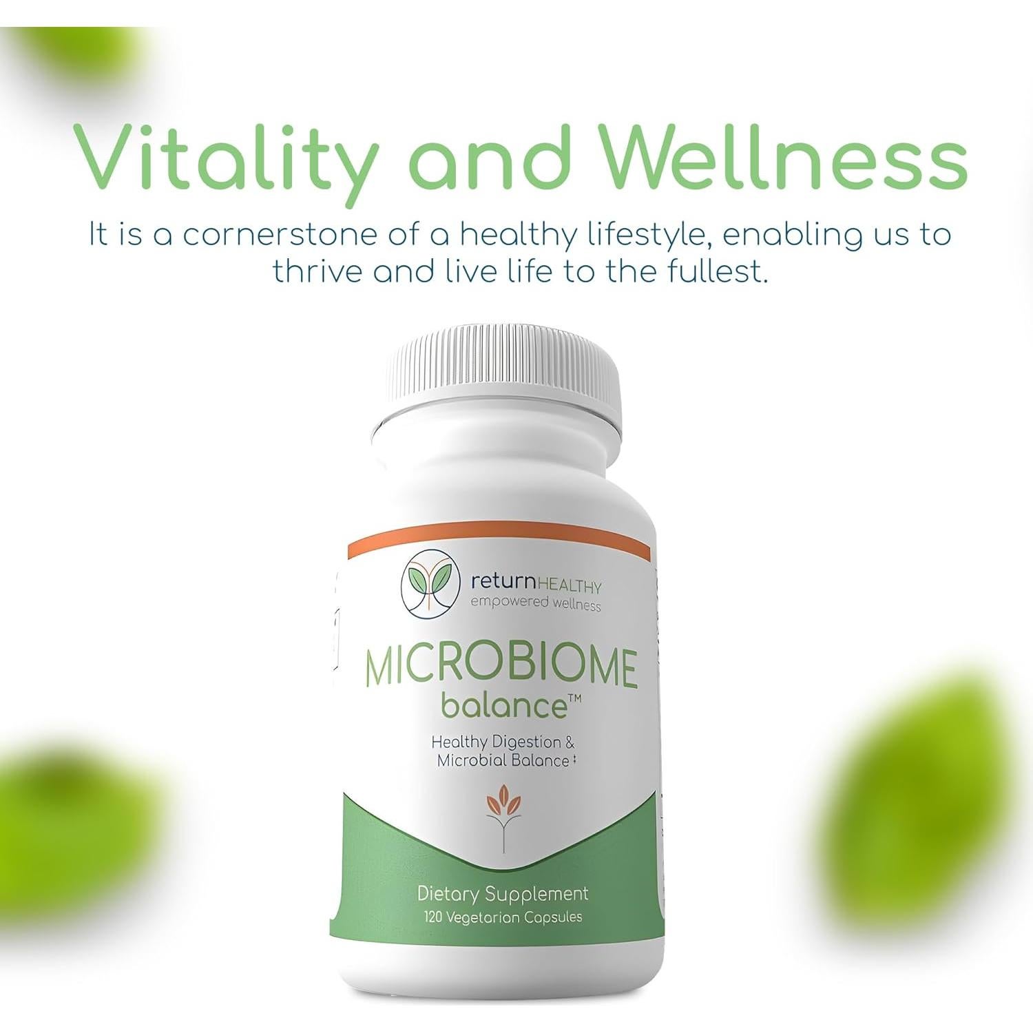 Suplemento Digestivo Equilibrio del Microbioma - 120 Cápsulas