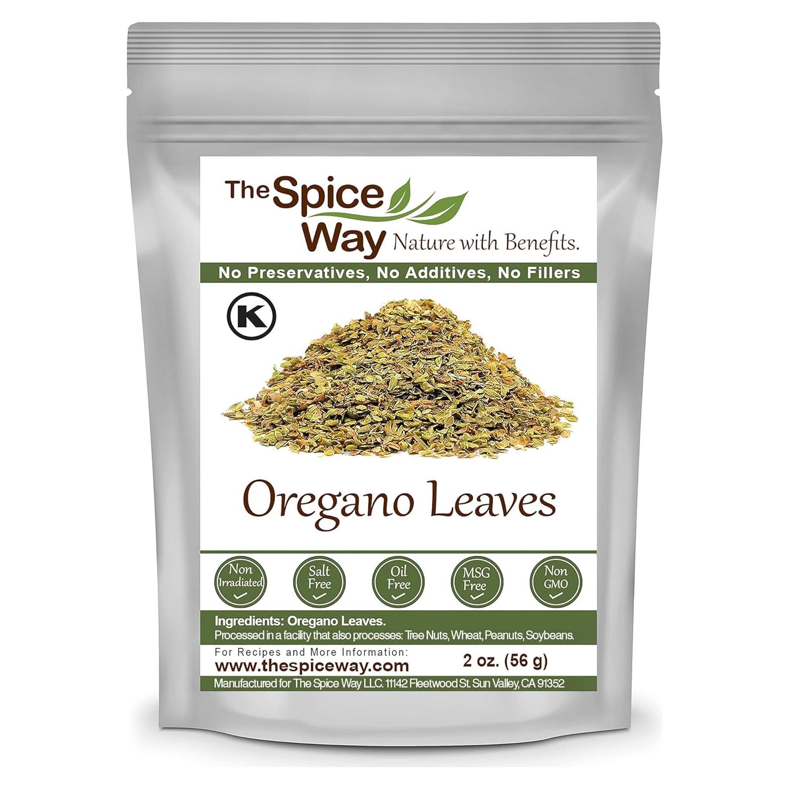 Hojas de Orégano Secas The Spice Way 56.7 g - Sin Aditivos