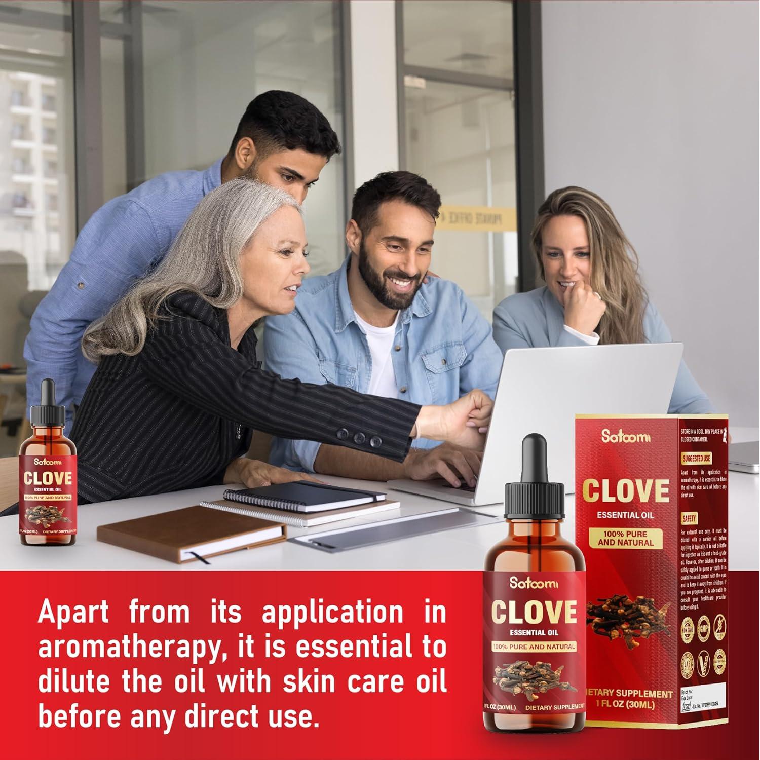 Aceite Esencial de Clavo Satoomi 30 ml - Cuidado Oral y Piel