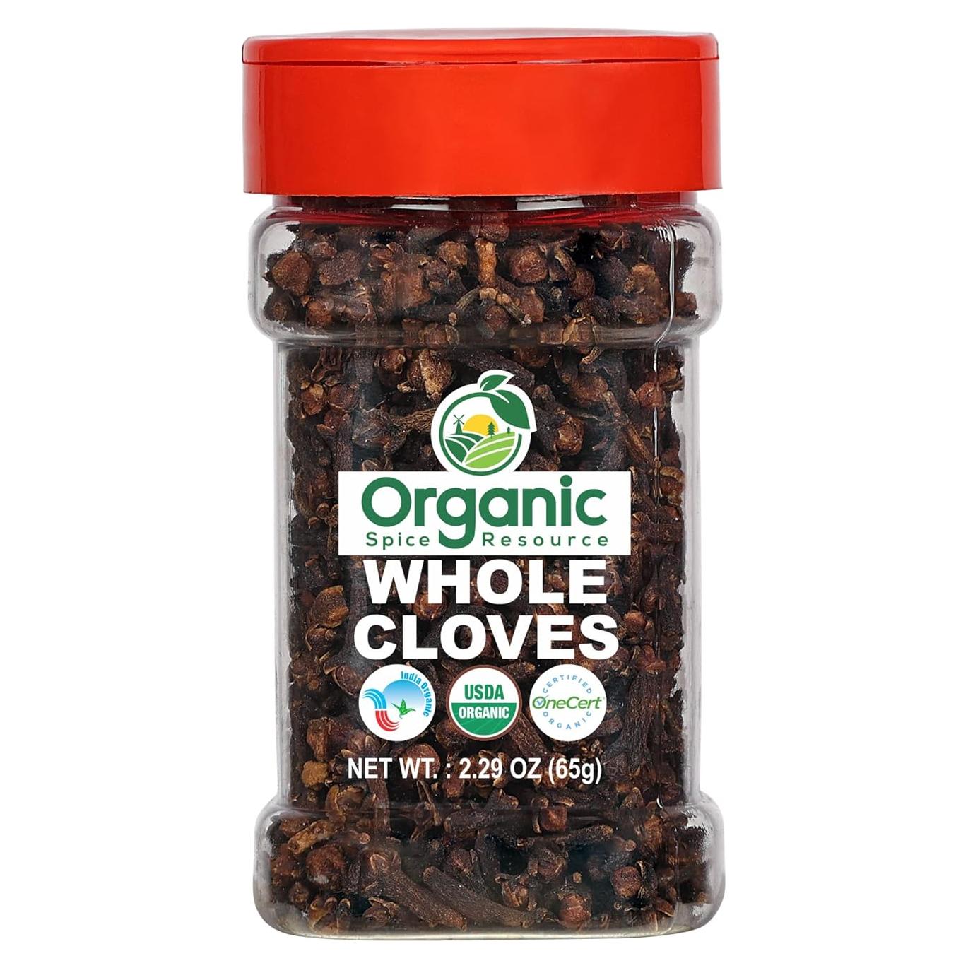Clavos Enteros Orgánicos 65g - Aprobado USDA, Vegano, Sin OGM