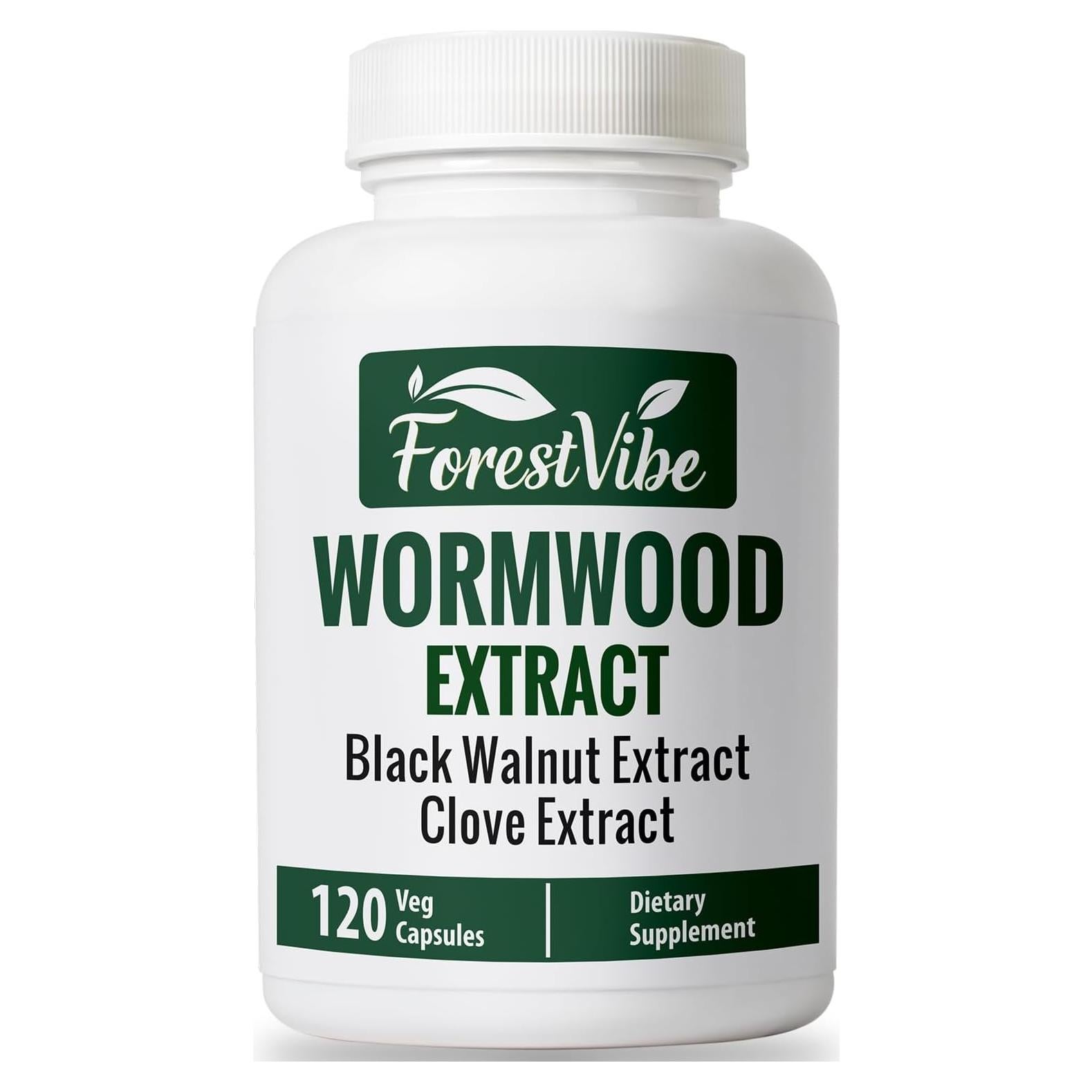 Complejo Herbal 3-en-1 Ajenjo Dulce ForestVibe 120 Cápsulas Veganas