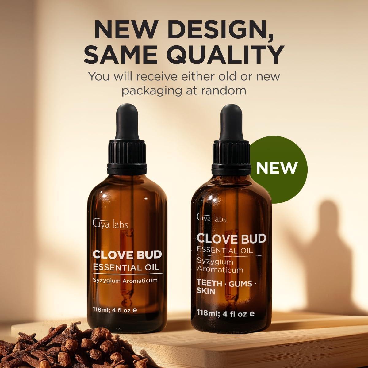 Aceite Esencial de Botón de Clavo Gya Labs - 118 ml - 100% Puro