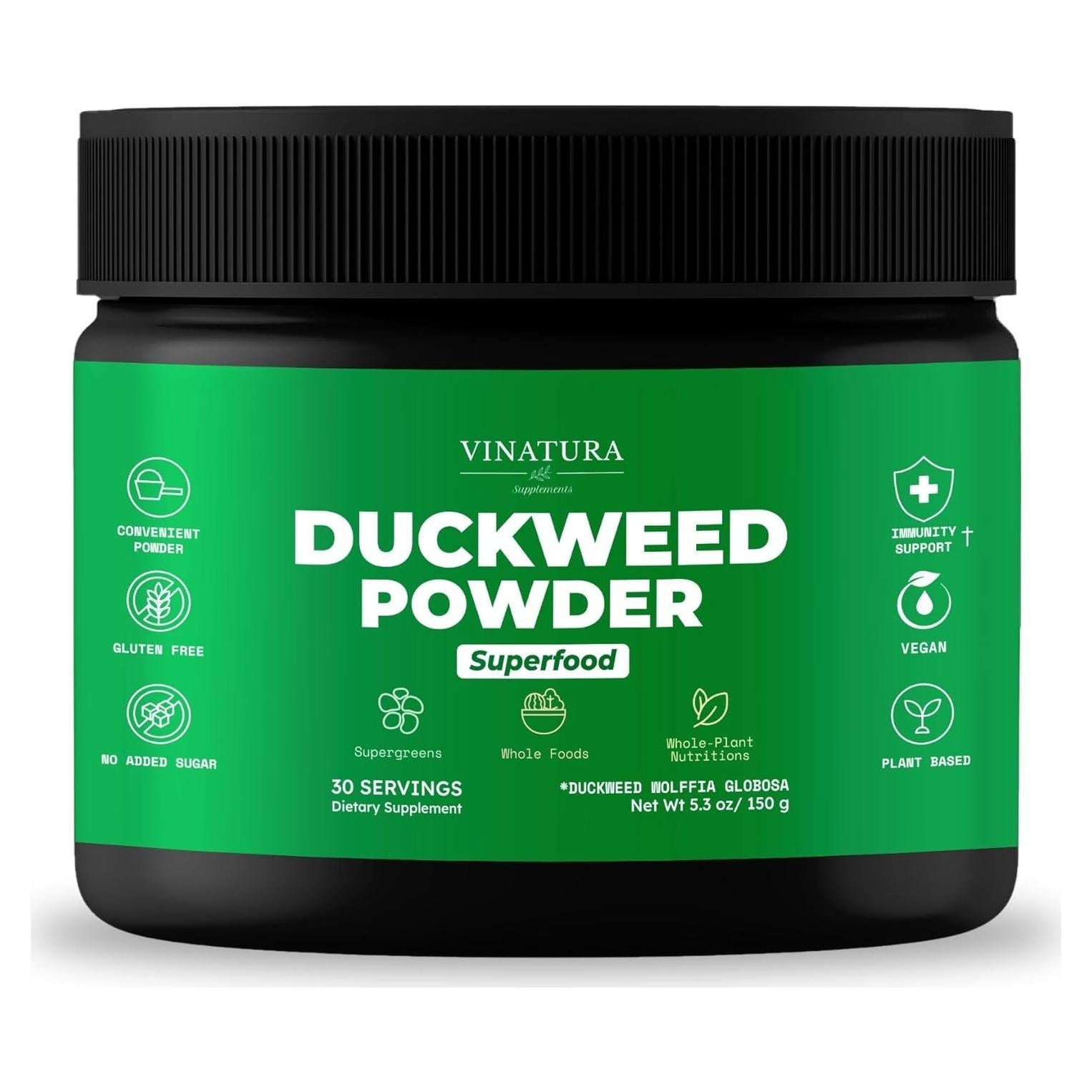 Polvo de Lenteja de Agua Vinatura 199g - Superalimento Nutritivo