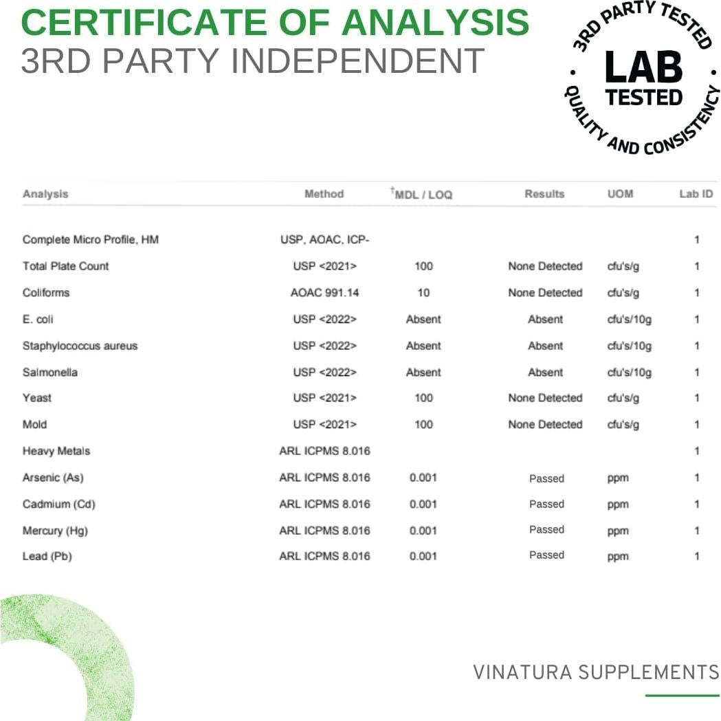 Polvo de Lenteja de Agua Vinatura 199g - Superalimento Nutritivo