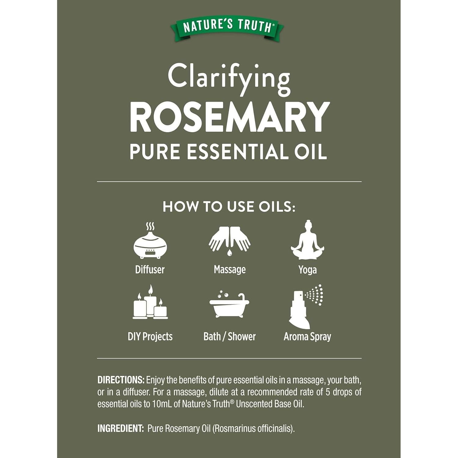 Aceite Esencial de Romero Verdad de la Naturaleza 15 mL