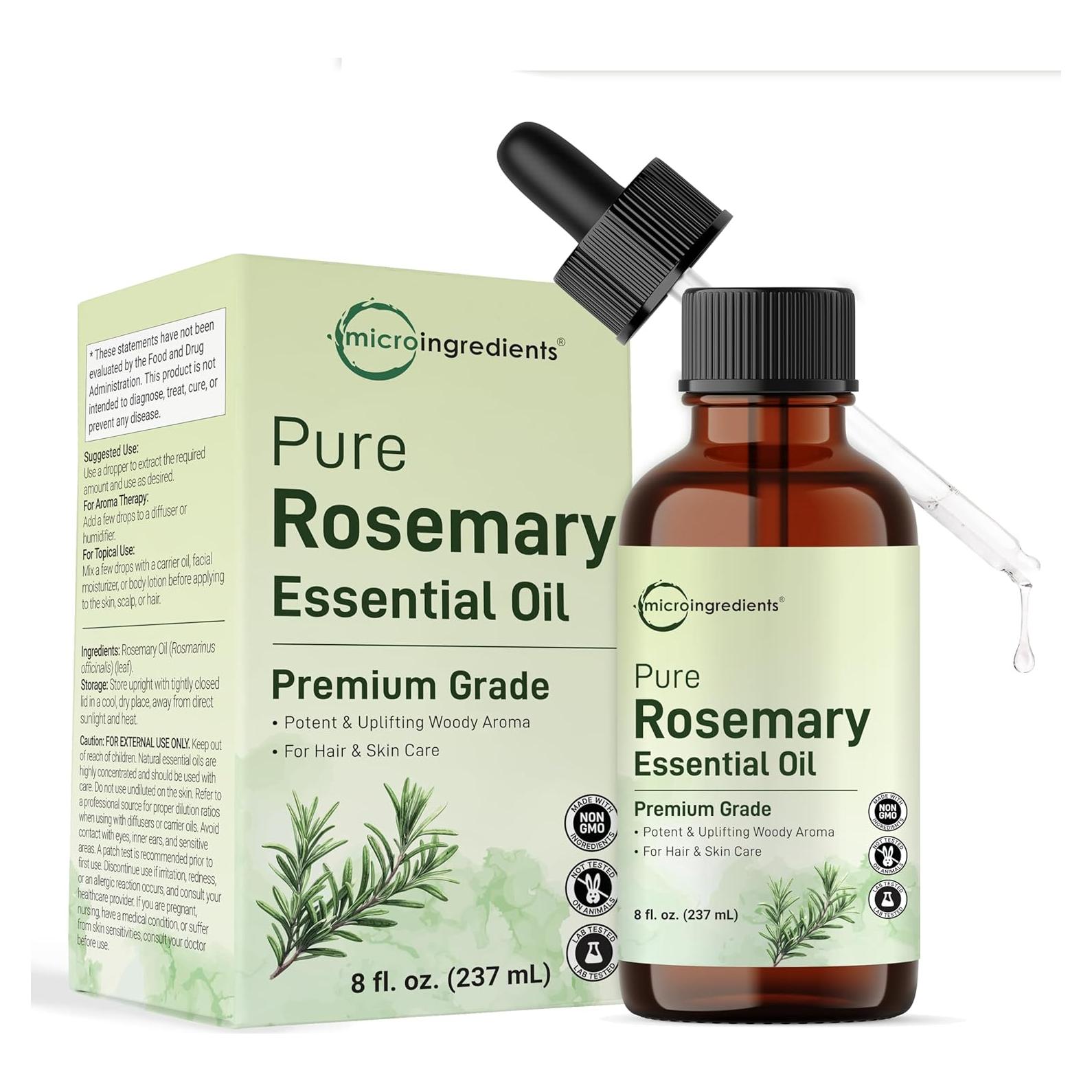 Aceite Esencial de Romero Micro Ingredients 236.6 ml Puro Natural