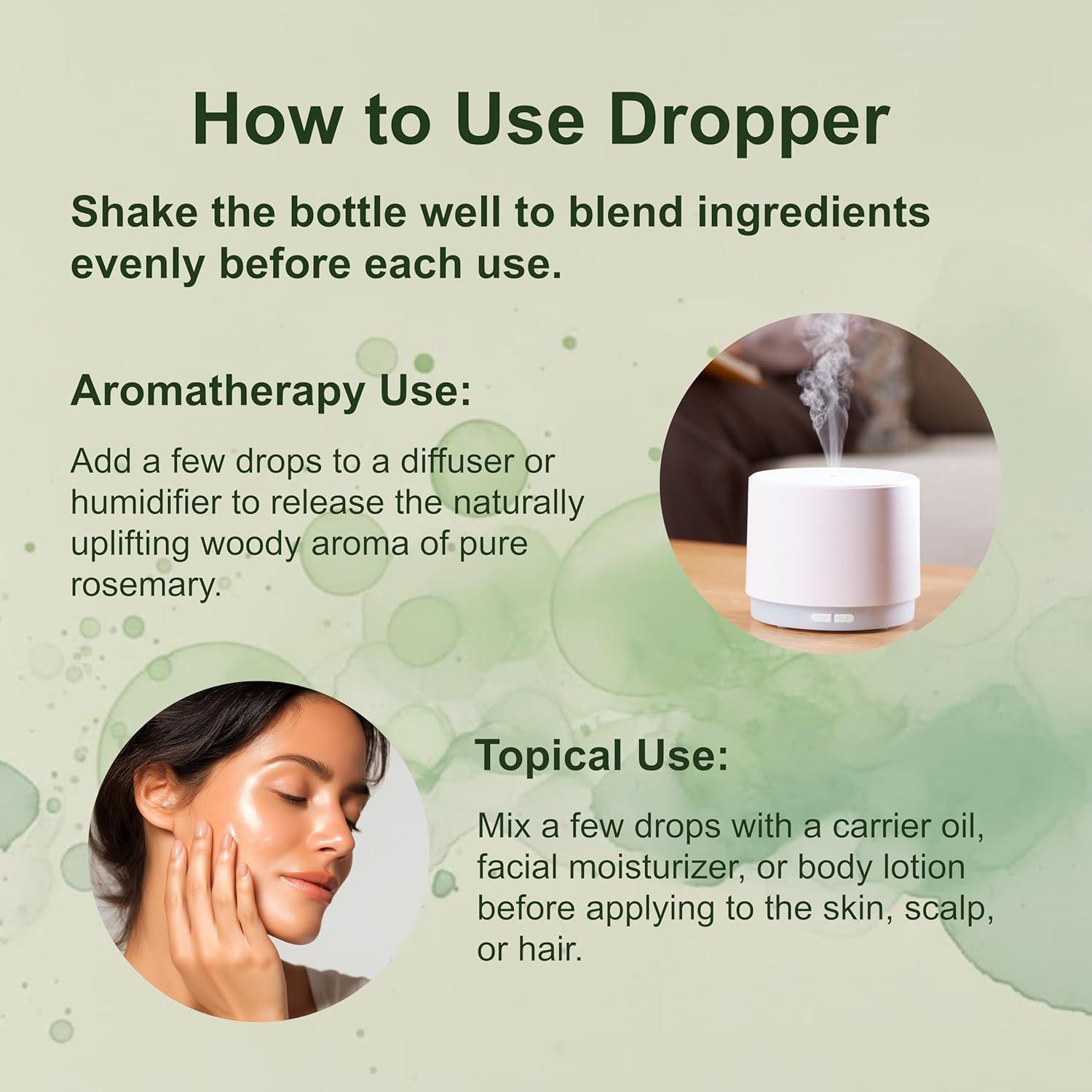 Aceite Esencial de Romero Micro Ingredients 236.6 ml Puro Natural