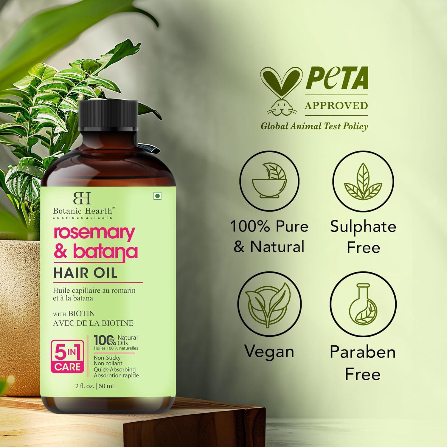 Aceite de Romero 100% Puro Botanic Hearth 59 ml - Crecimiento Cabello