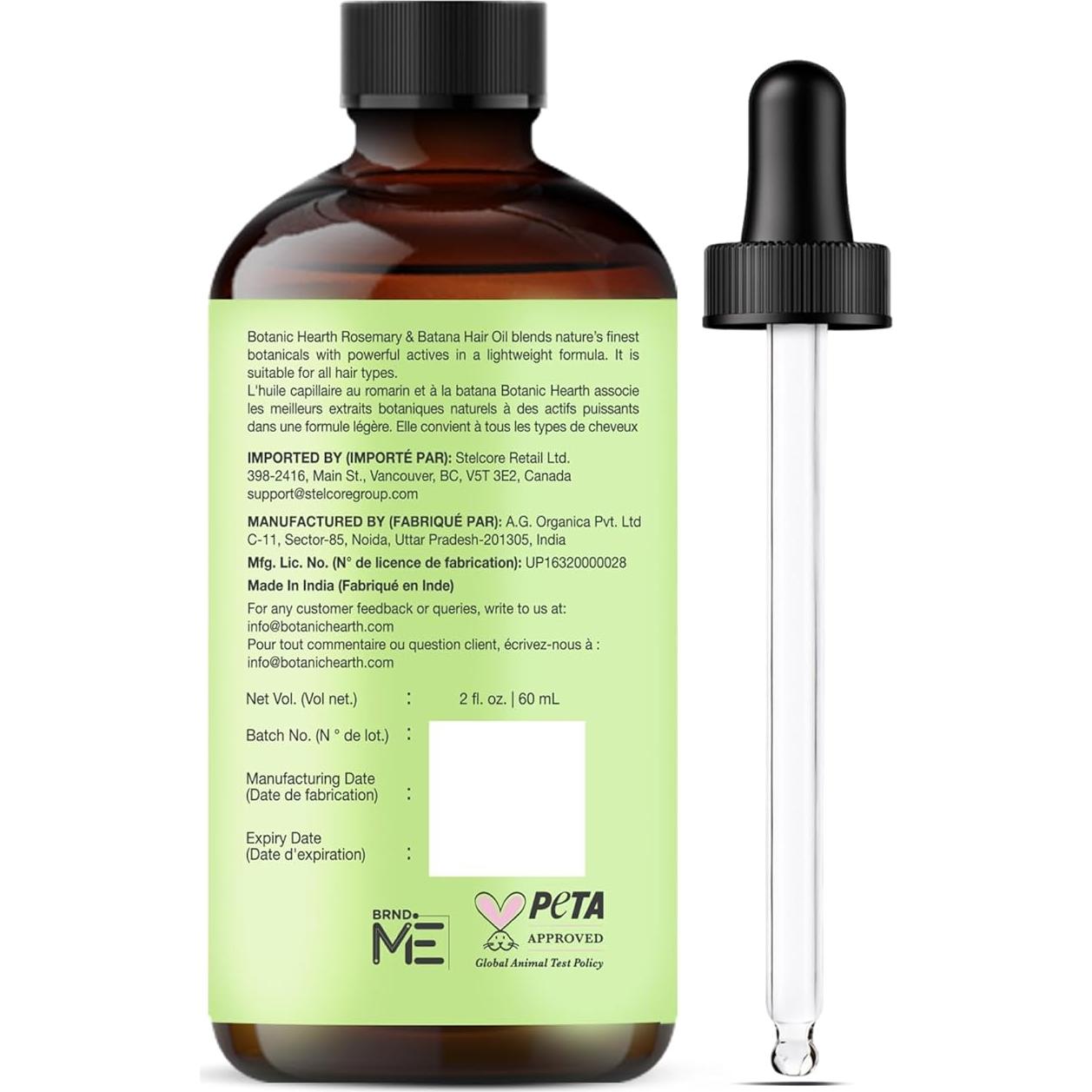 Aceite de Romero 100% Puro Botanic Hearth 59 ml - Crecimiento Cabello