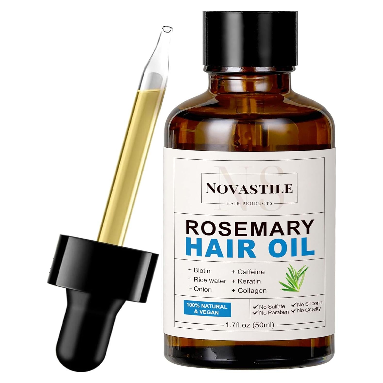 Aceite de Romero Novastile 132g - Tratamiento Cabello y Cuero Cabelludo