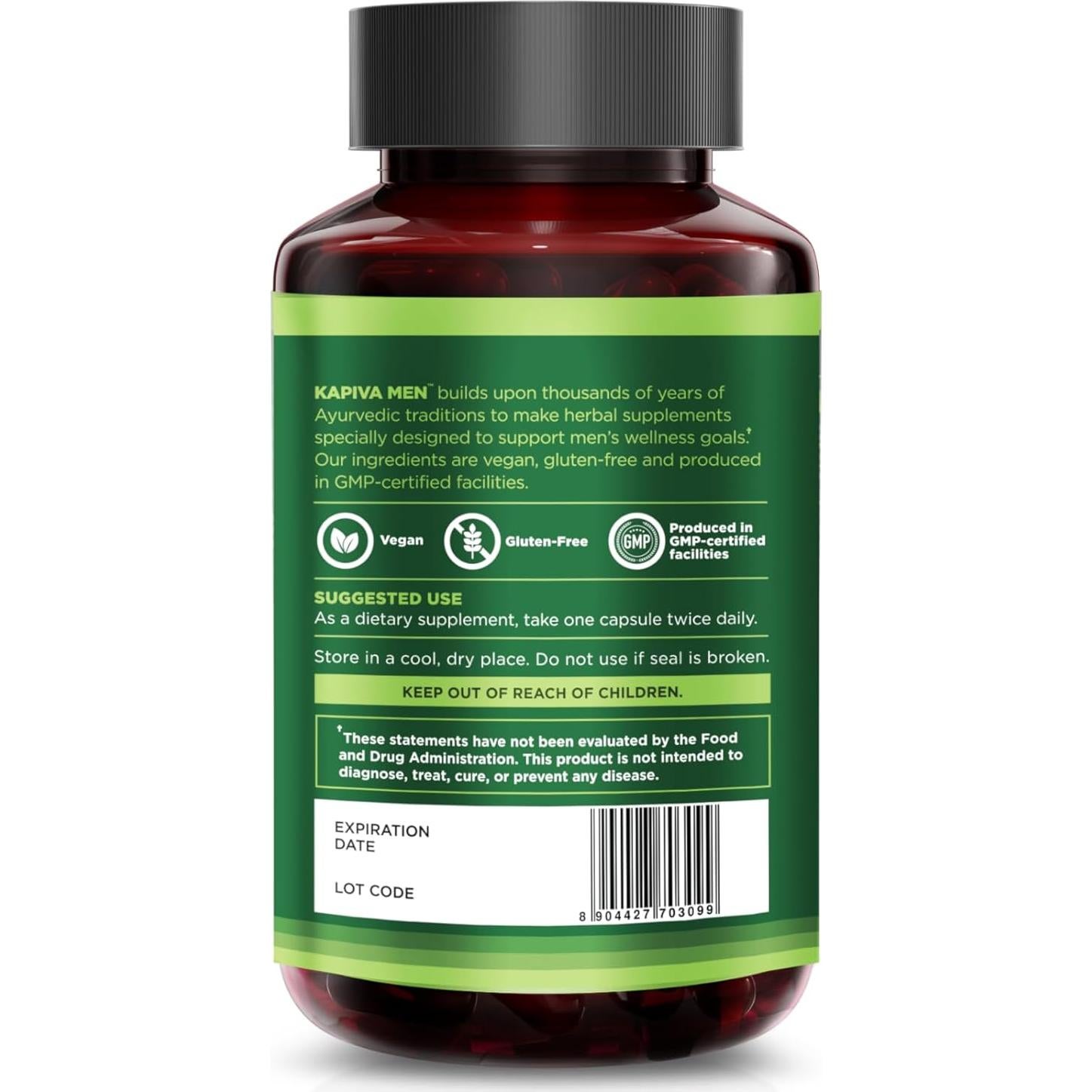 Suplemento Digestivo Kapiva Hombres 120 Cápsulas 60 Días