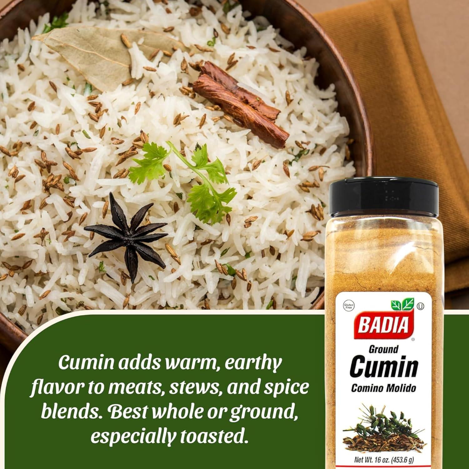 Comino Molido Badia 16 oz - Sabor Aromático para Cocina