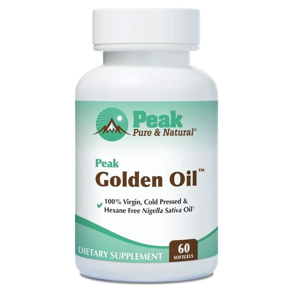 Aceite de Semilla Negra Orgánico Peak - 60 Cápsulas 2000 mg