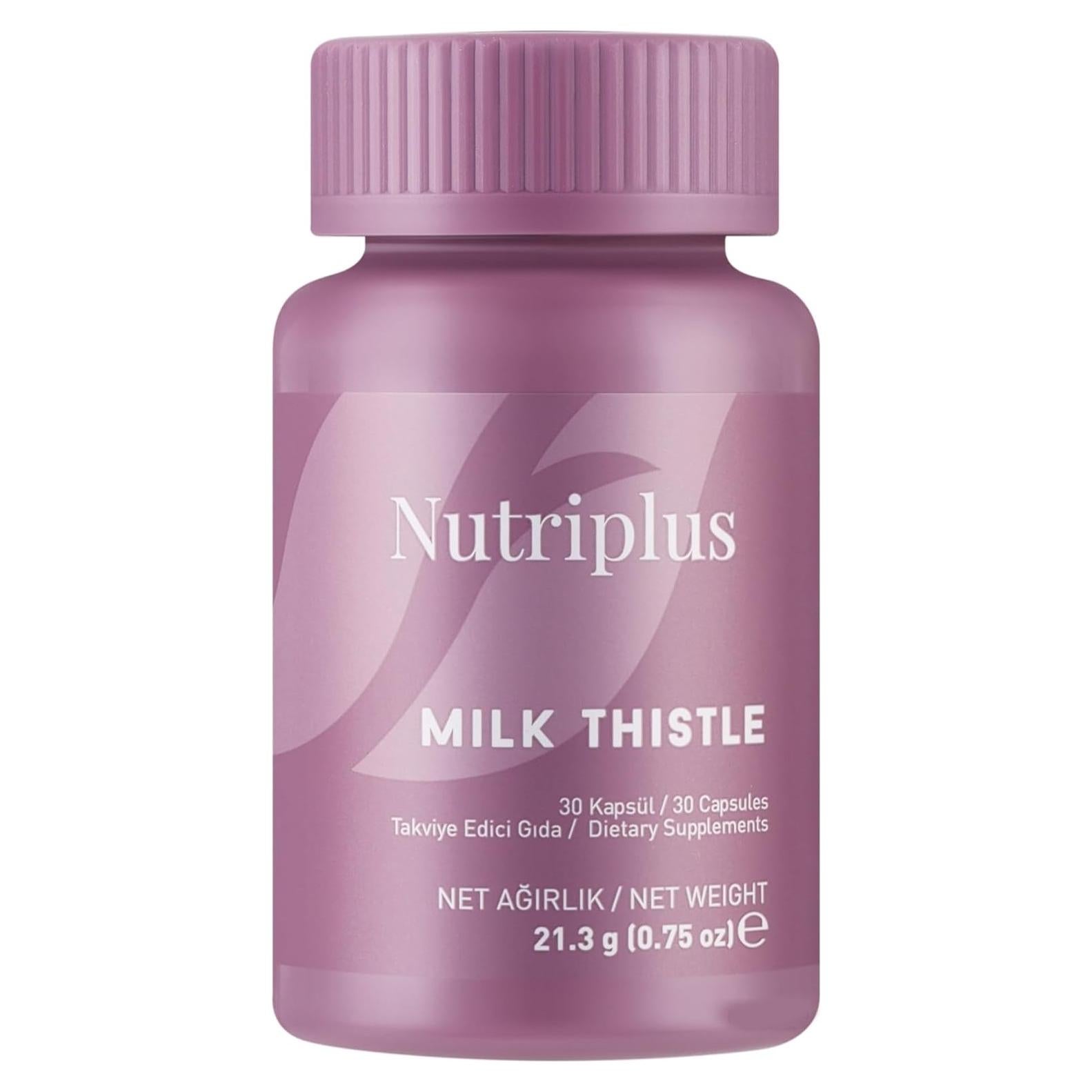 Suplemento Herbal Vegano FARMASi Nutriplus Cardo Mariano 30 Cápsulas