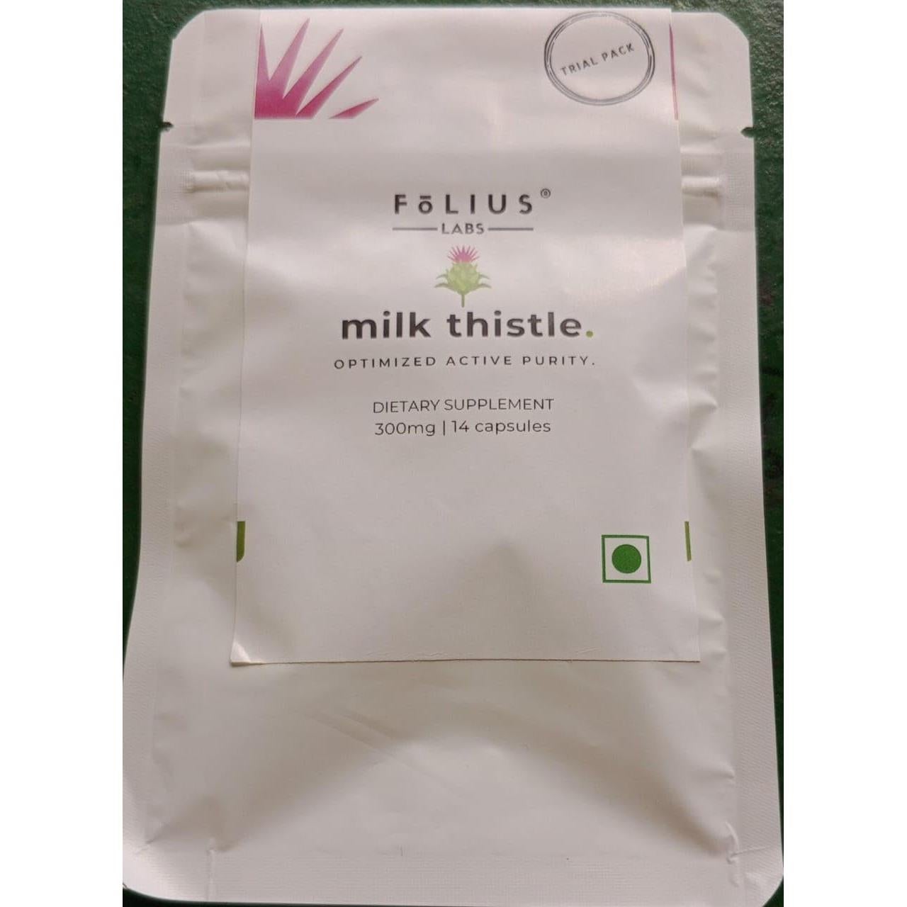 Extracto de Cardo Mariano FOLIUS LABS 300mg - 80% Silimarina - Suplemento Detox