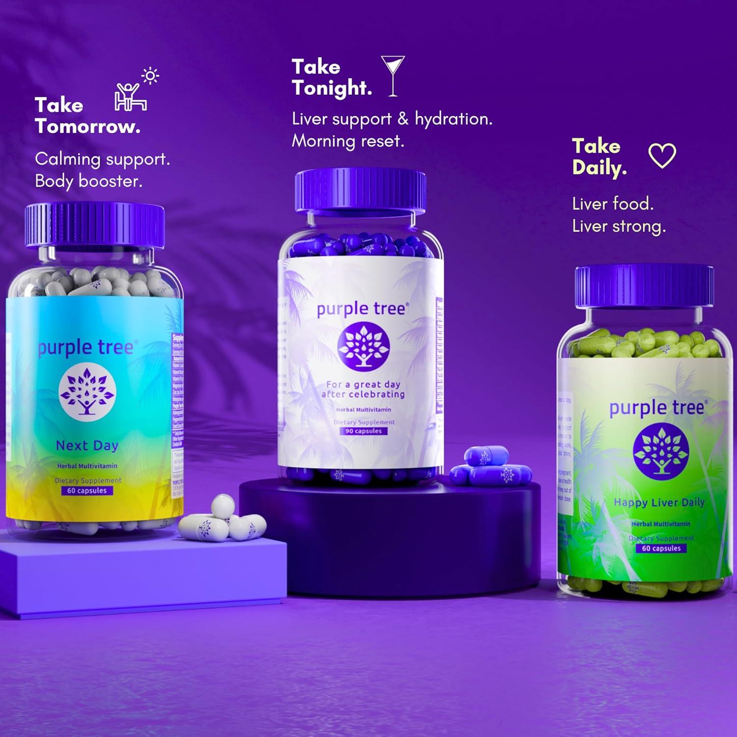 Suplemento Hepático Purple Tree | 60 Cápsulas Veganas