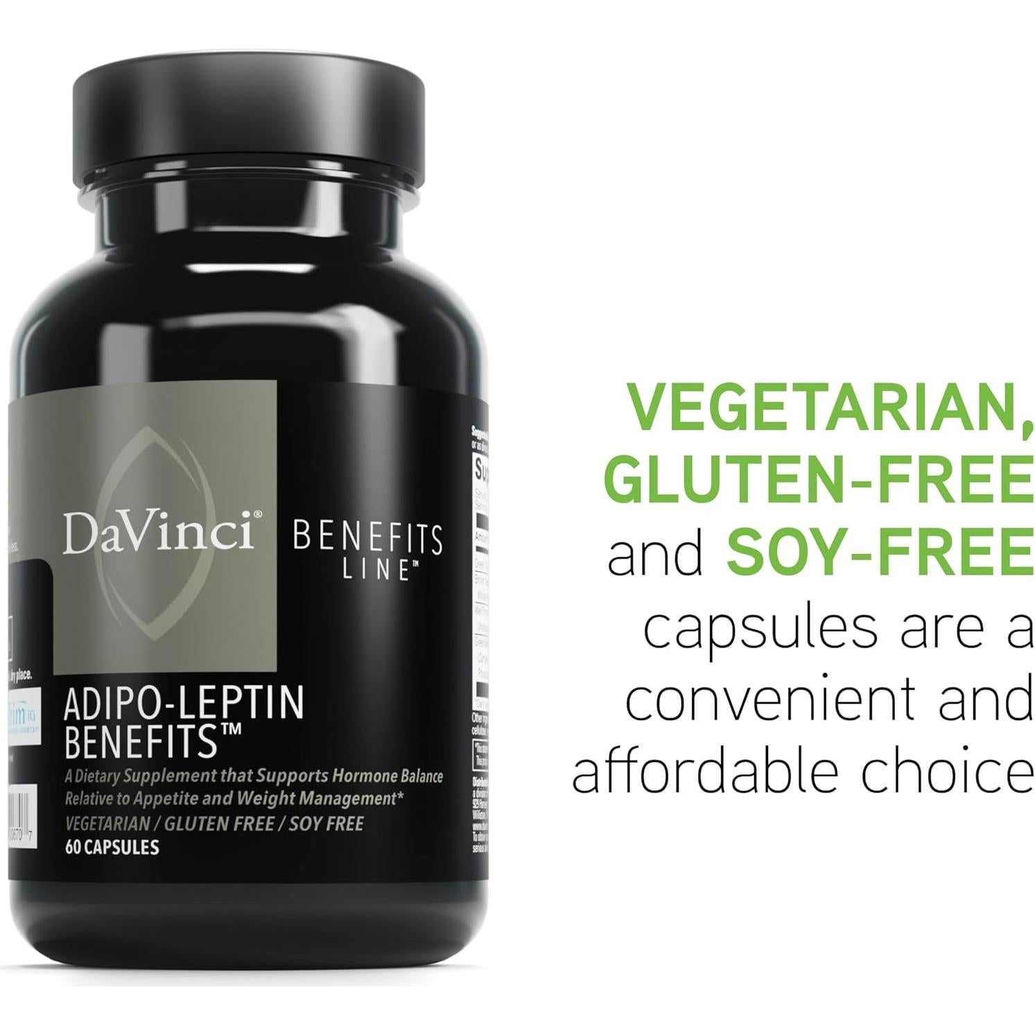 Suplemento Dietético Adipo-Leptina DAVINCI Labs - 60 Cápsulas Vegetarianas