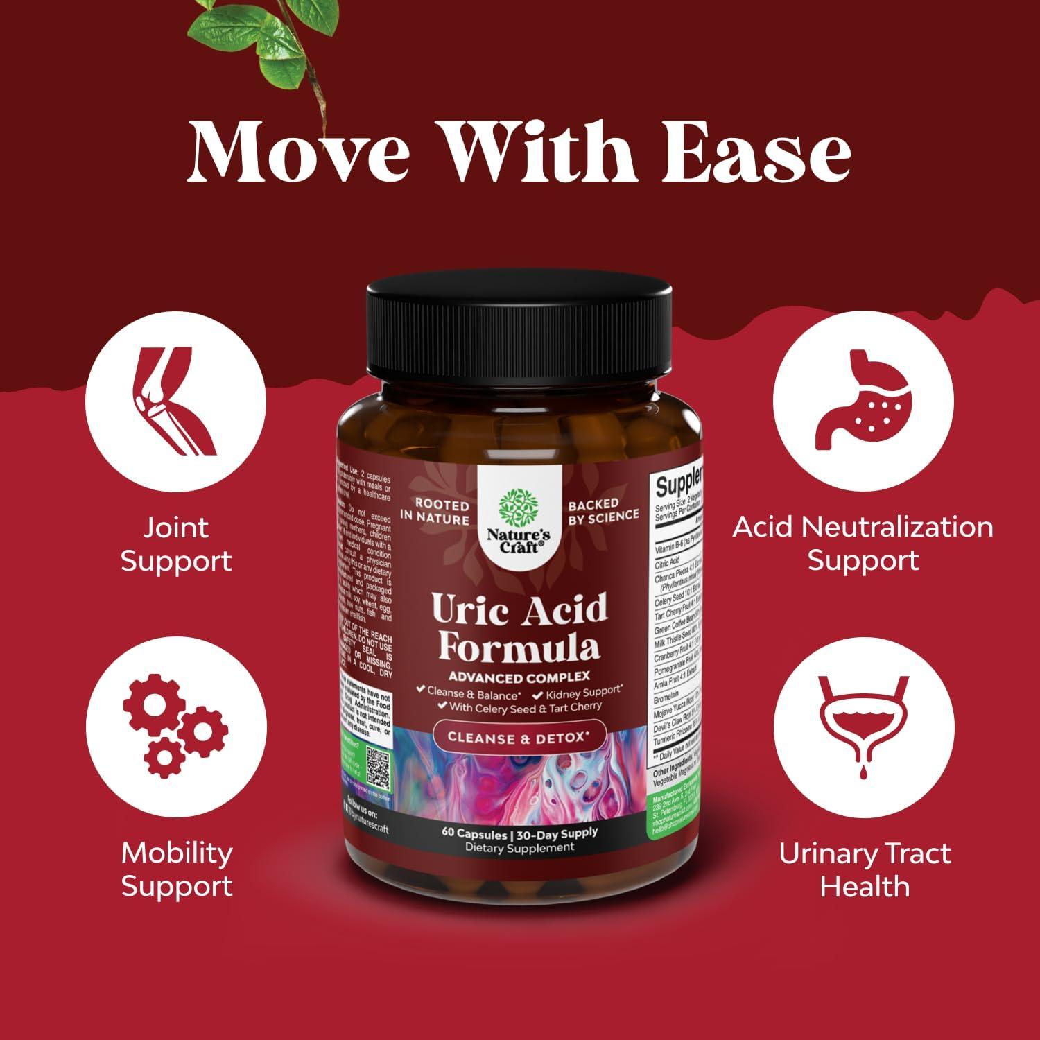 Bundle of Green Coffee Bean Extract for Uric Acid Cleanse & Detox - Turmeric, Tart Cherry & Celery Seed and Fiber Gummies for Adults - Chicory Root with Prebiotic Support for Gut & Digestive Health