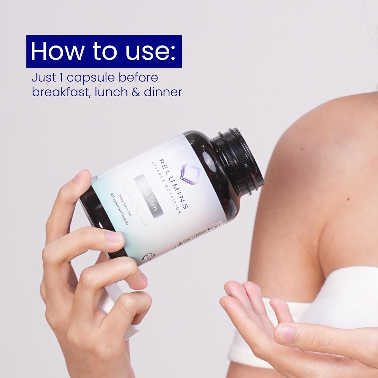 Cápsulas Veganas de Glutatión Relumins - 90 Unidades Antioxidantes