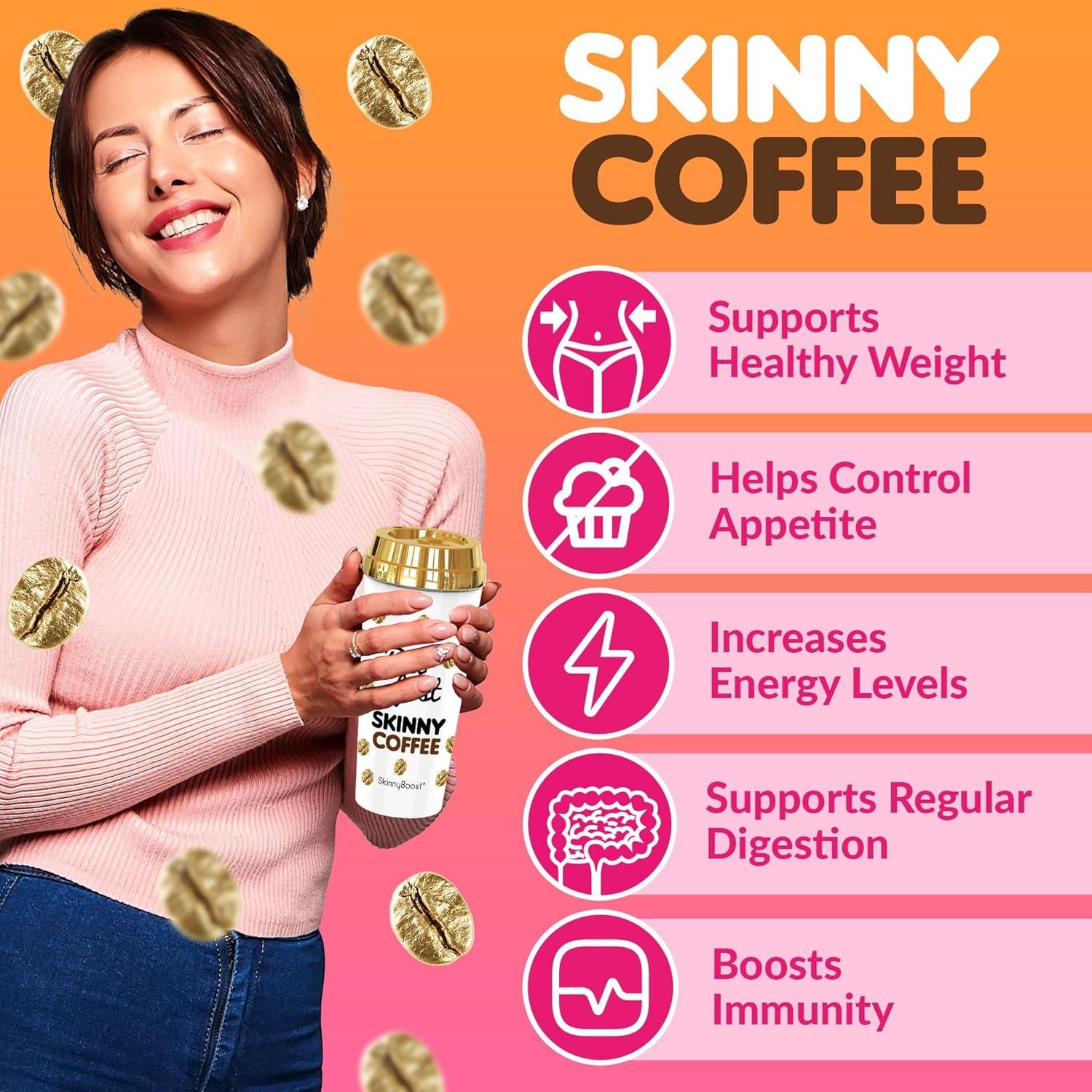 Café Instantáneo Skinny Boost Vainilla 139.5g - Sin Azúcar