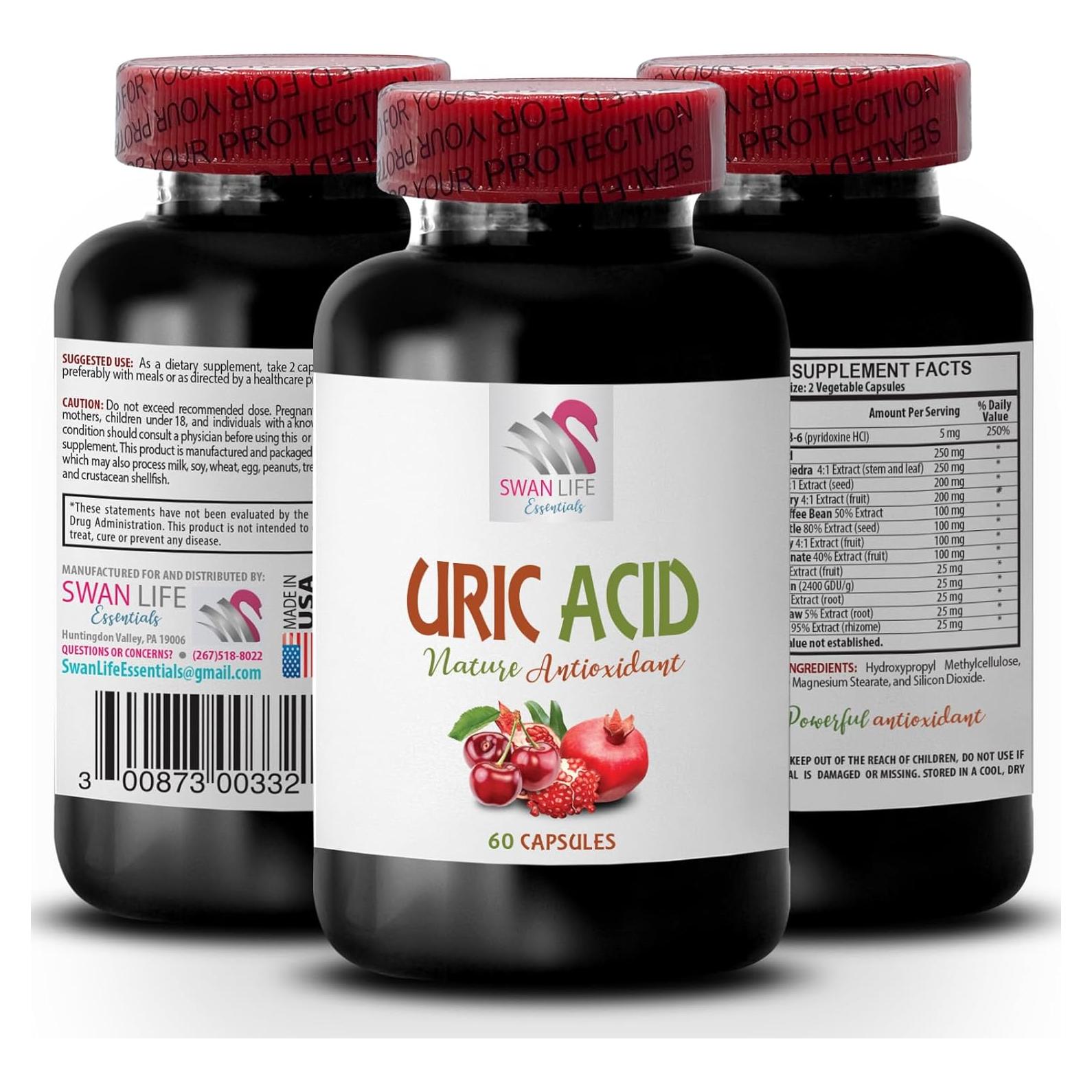 Suplemento Ácido Úrico SWAN LIFE 60 Cápsulas - Natural