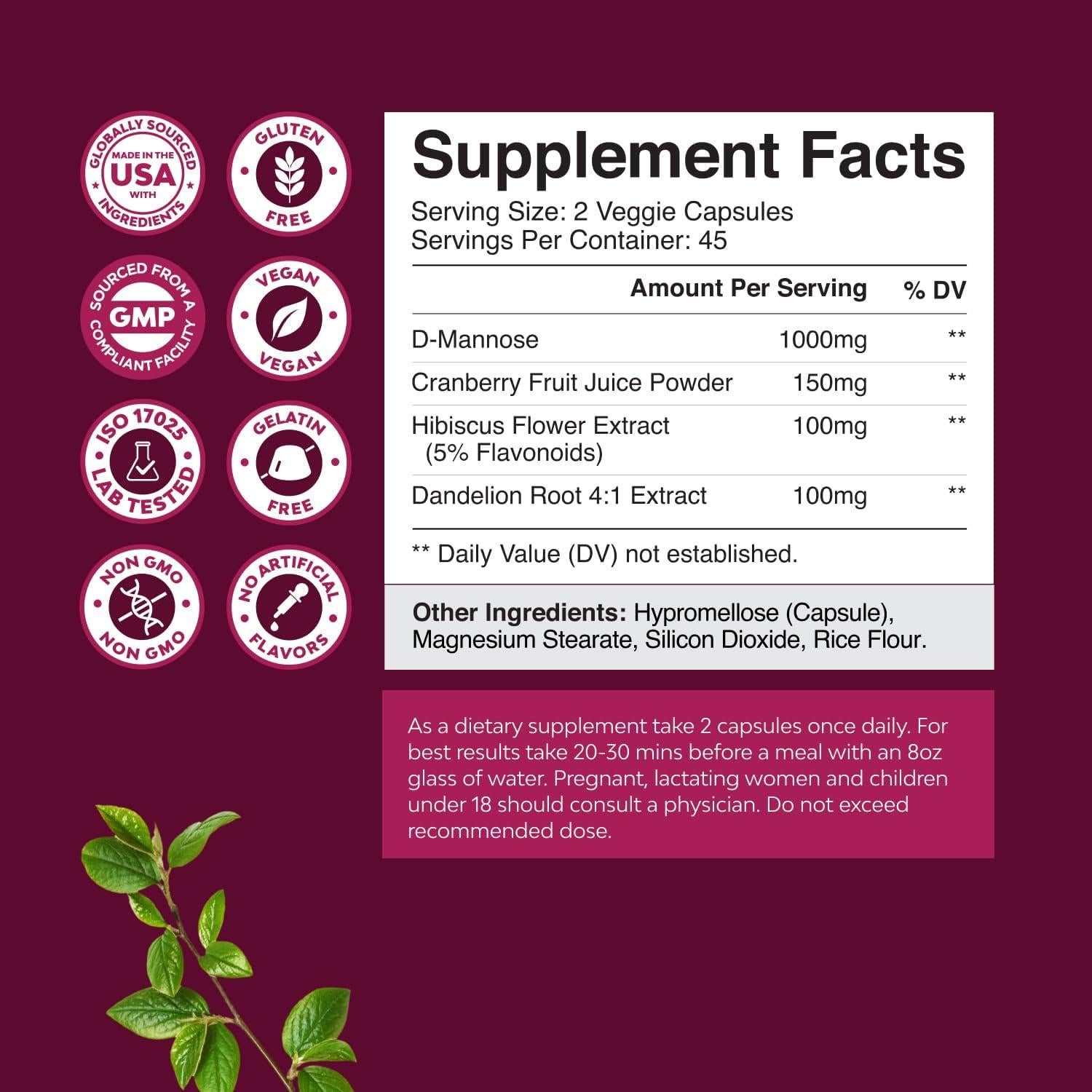 Extracto de Granos de Café Verde D-Mannosa 1000mg - Desintoxicación