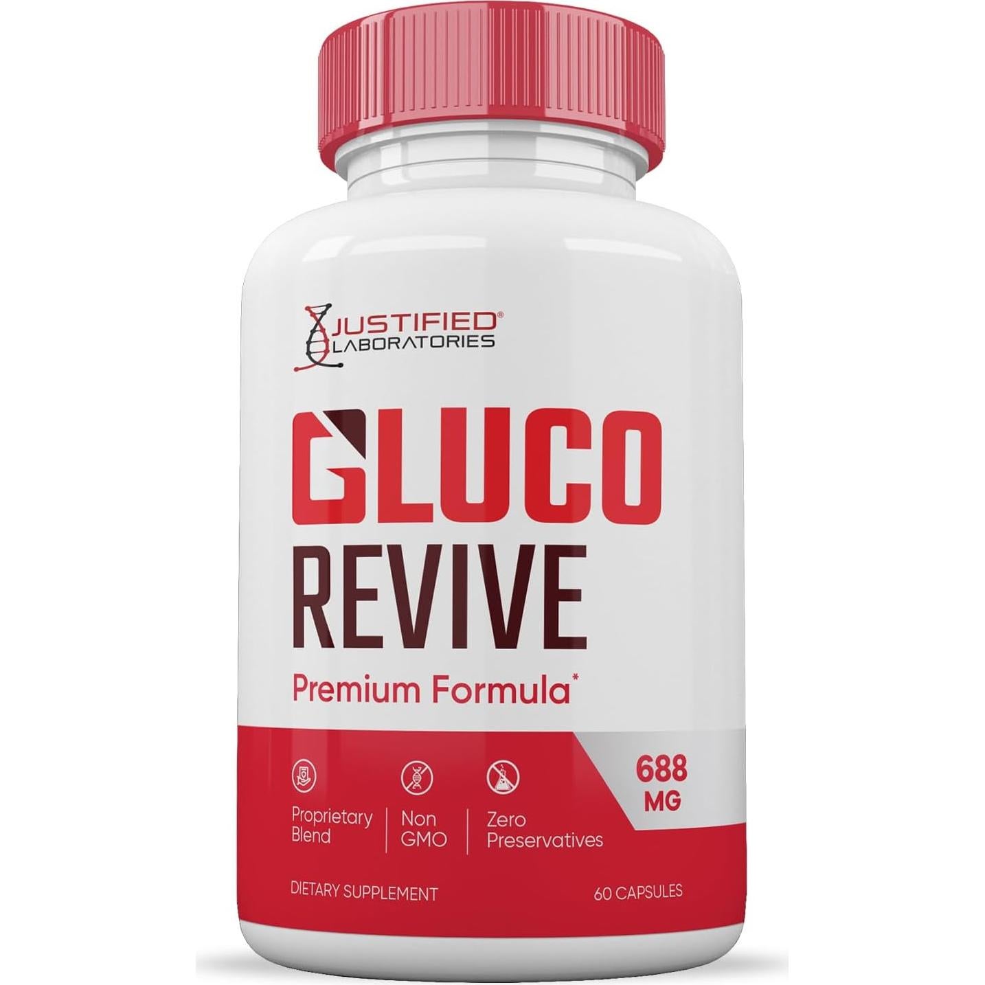 Gluco Revive 688mg - Suplemento Natural 180 Cápsulas