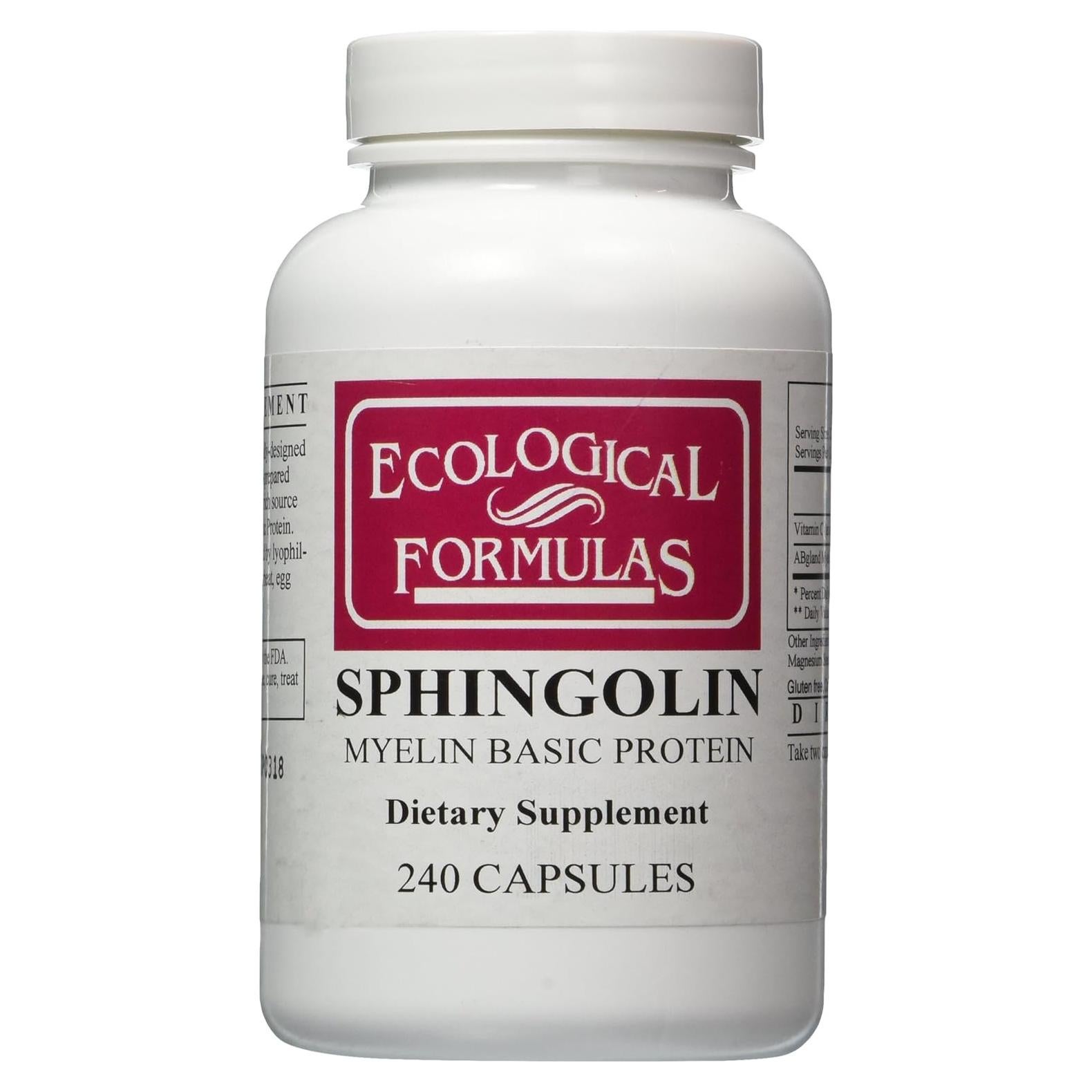 Sphingolin 200 mg 240 cápsulas Fórmulas Ecológicas Suplemento