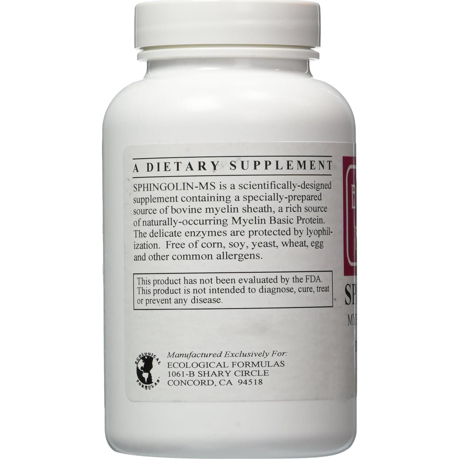 Sphingolin 200 mg 240 cápsulas Fórmulas Ecológicas Suplemento