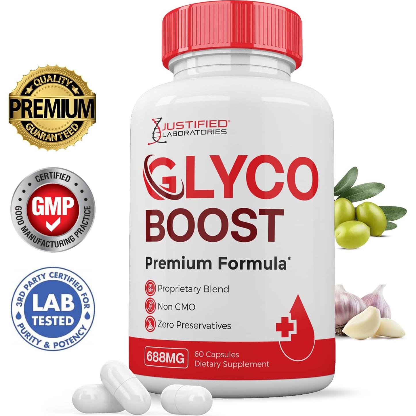 Glyco Boost 688mg - Pastillas Premium de Soporte Glucógeno 60 Cápsulas
