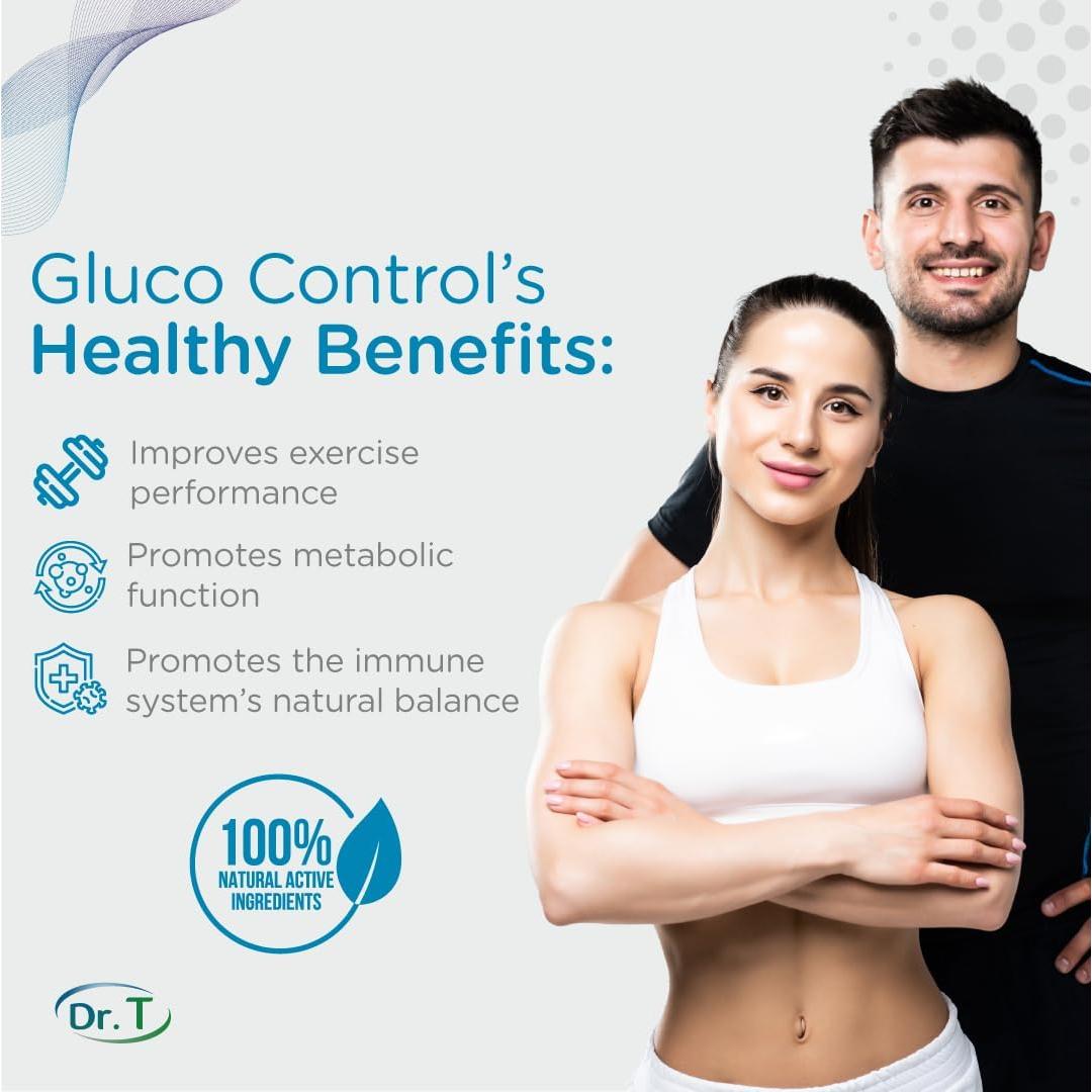 Suplemento Dietético Dr. T Gluco Control - 60 Cápsulas