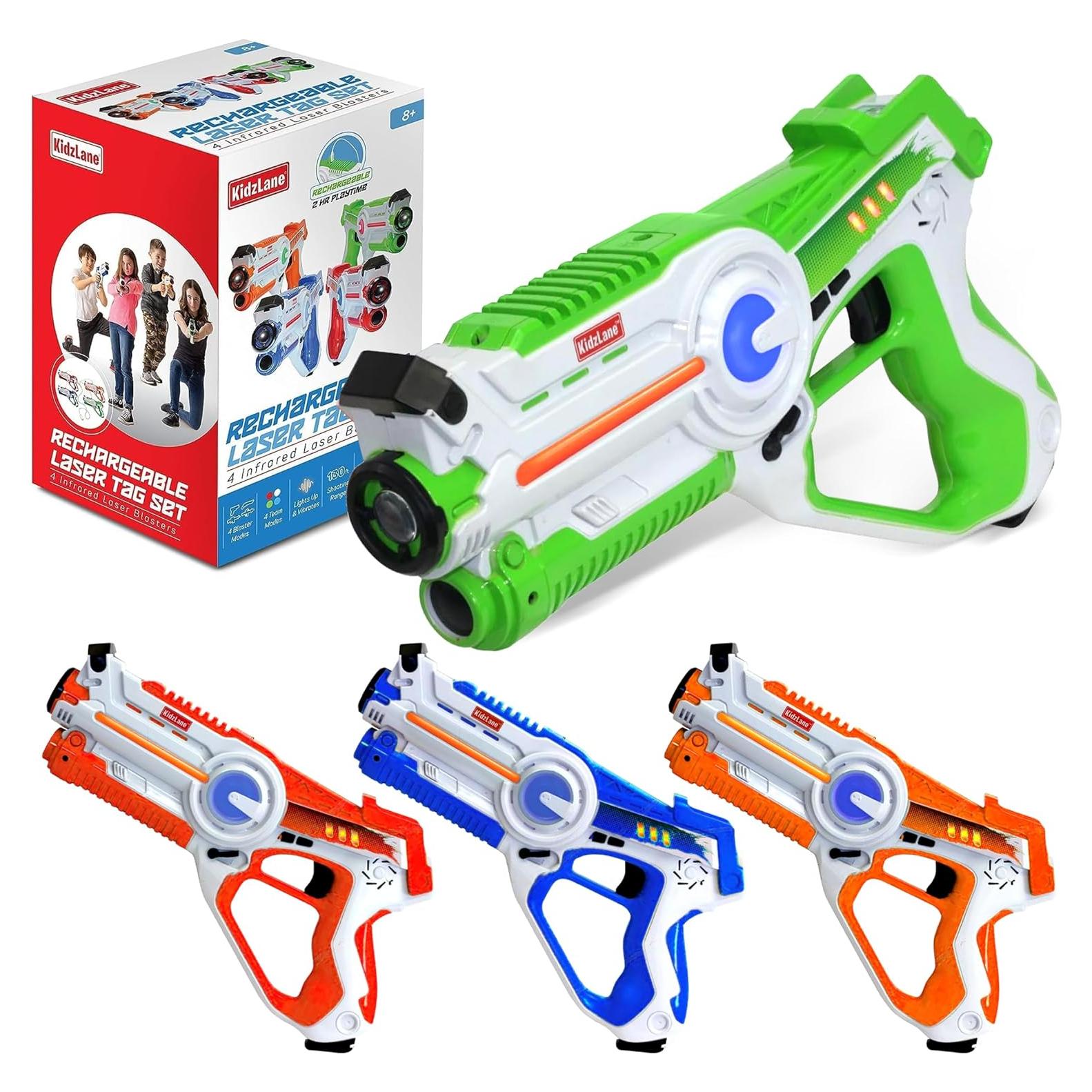 Kidzlane Conjunto 4 Pistolas Laser Tag Recargables