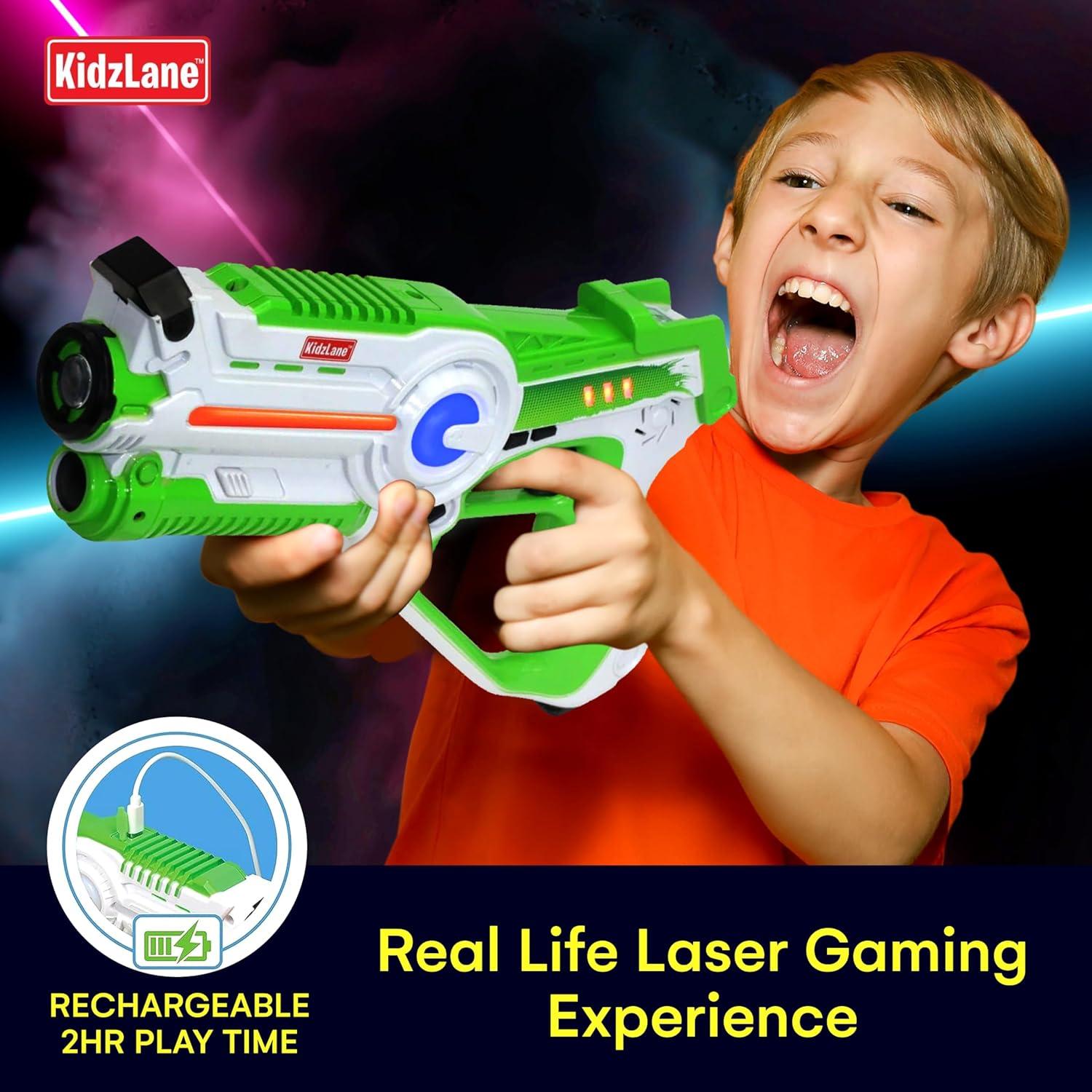 Kidzlane Conjunto 4 Pistolas Laser Tag Recargables