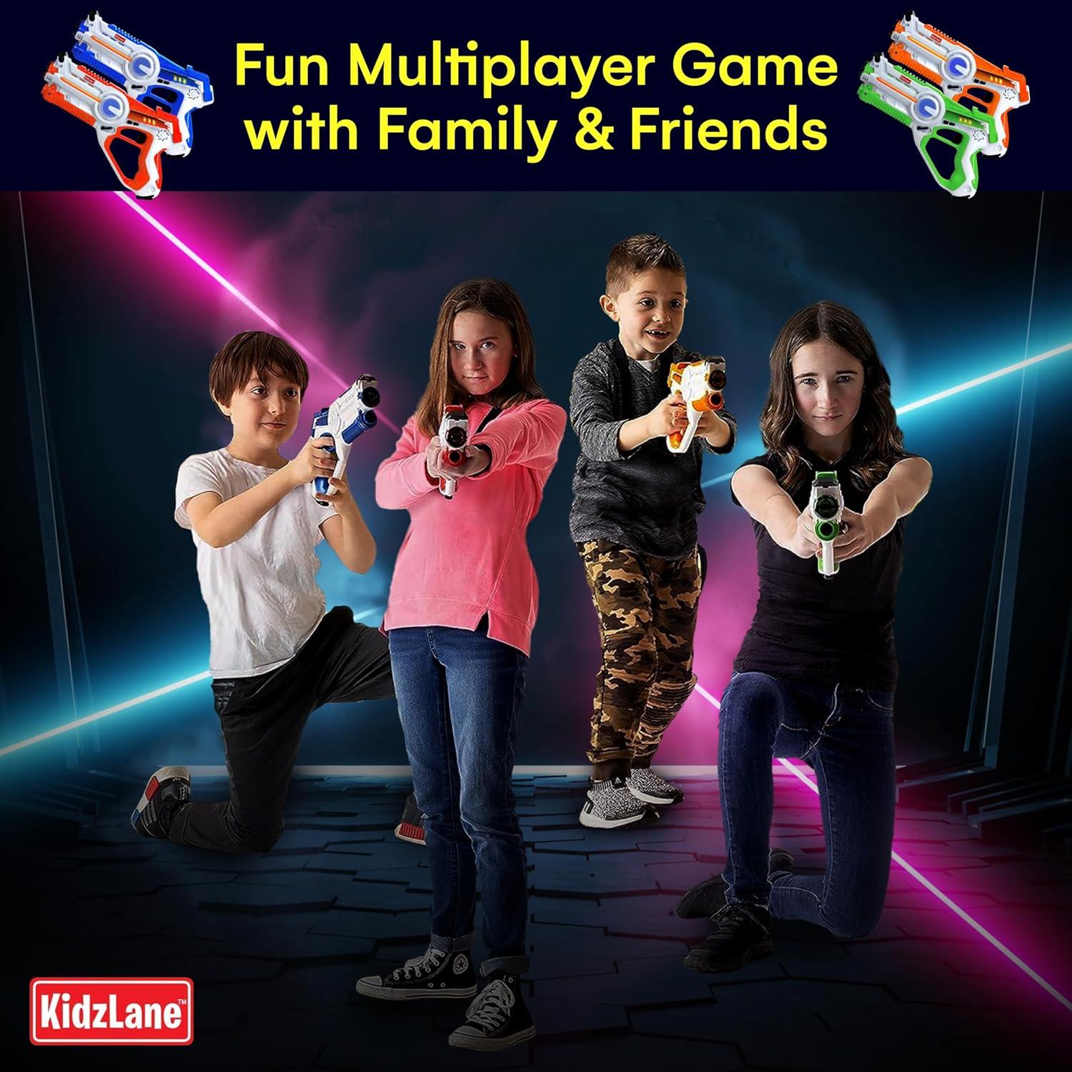 Kidzlane Conjunto 4 Pistolas Laser Tag Recargables