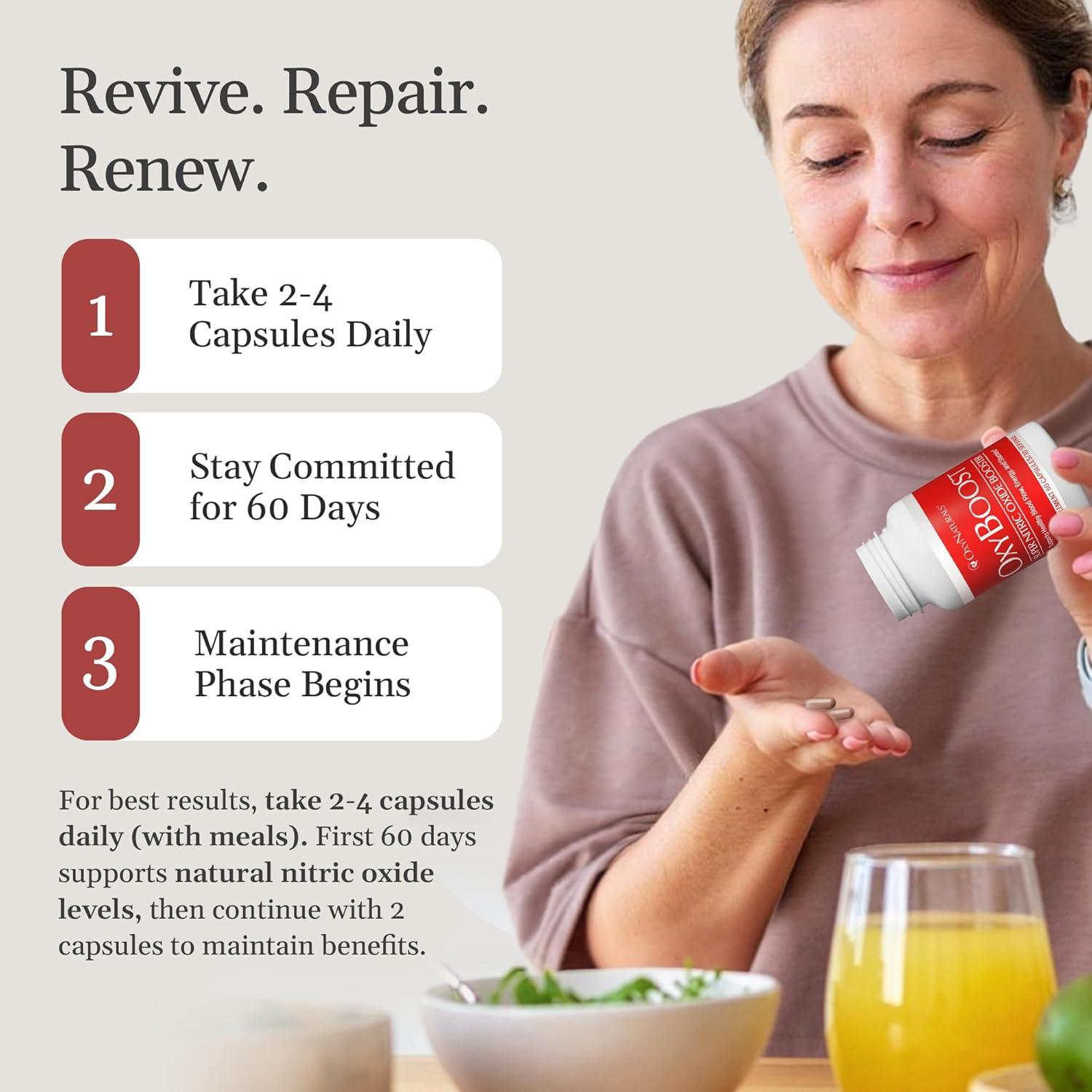 Suplemento OxyBoost OxyNaturals 60 Cápsulas - Circulación y Vitalidad