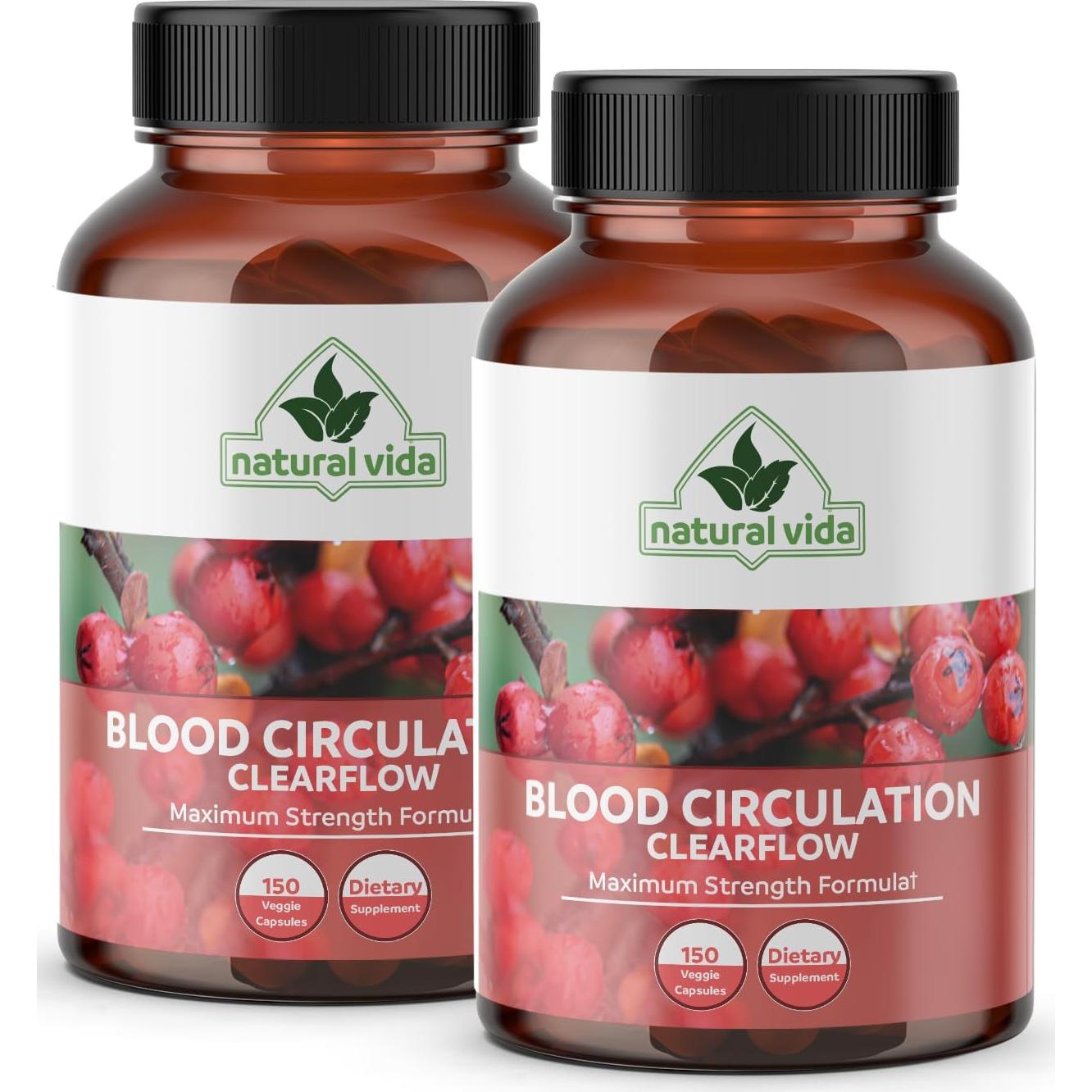 Suplemento Natural de Circulación Sanguínea 600mg - 150 Cápsulas