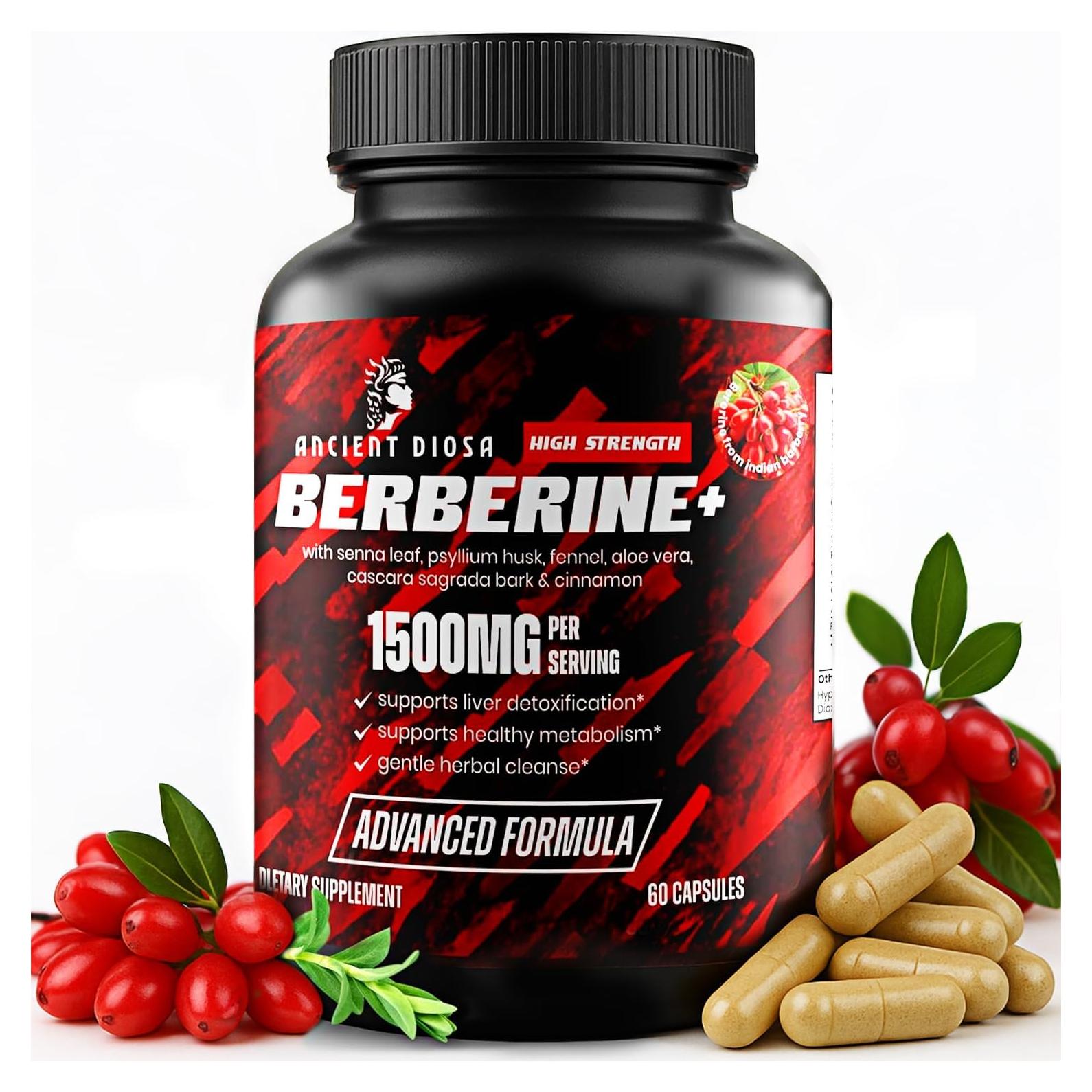 Suplemento de Berberina 1500mg DIOSA ANTIGUA 60 Cápsulas