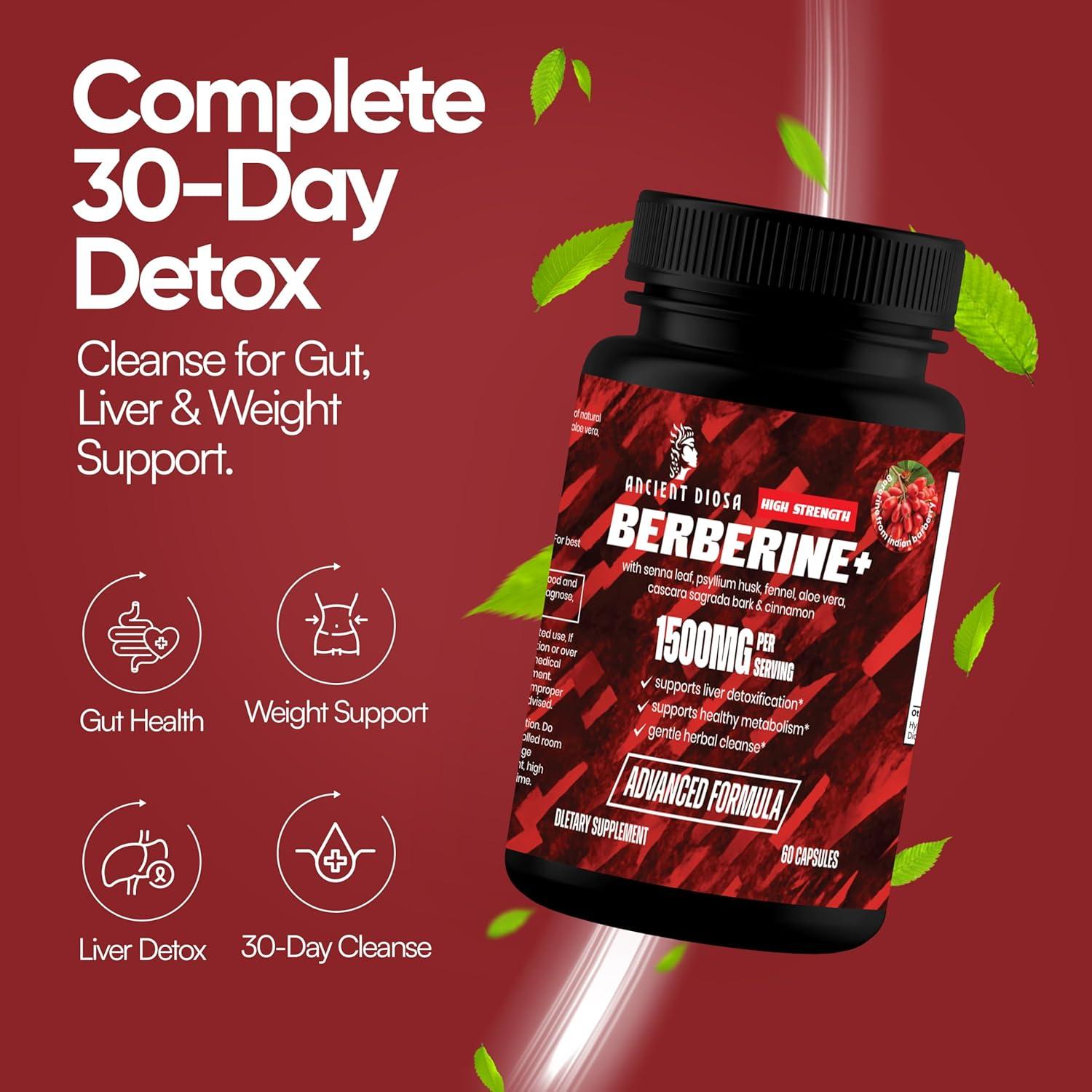 Suplemento de Berberina 1500mg DIOSA ANTIGUA 60 Cápsulas