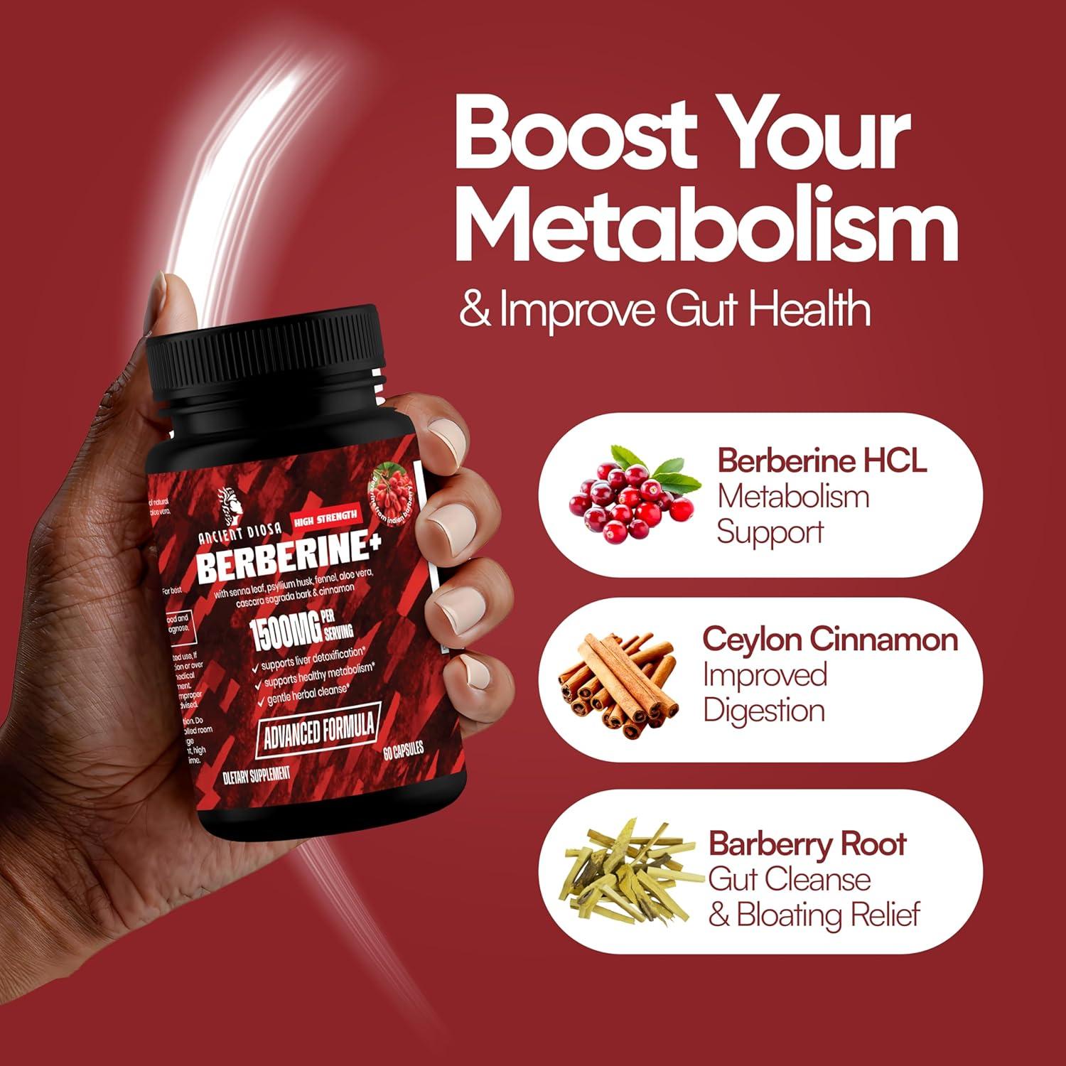 Suplemento de Berberina 1500mg DIOSA ANTIGUA 60 Cápsulas