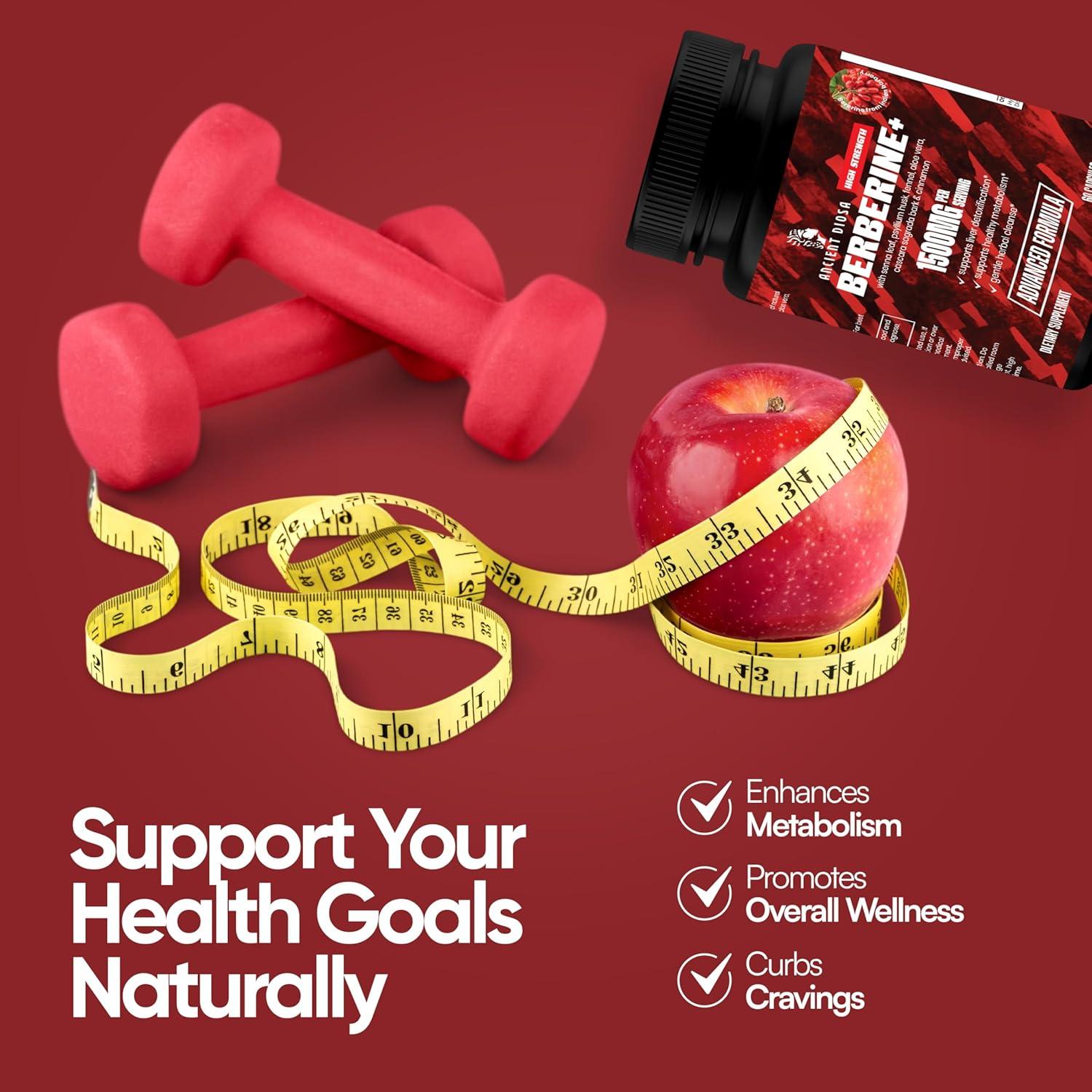 Suplemento de Berberina 1500mg DIOSA ANTIGUA 60 Cápsulas