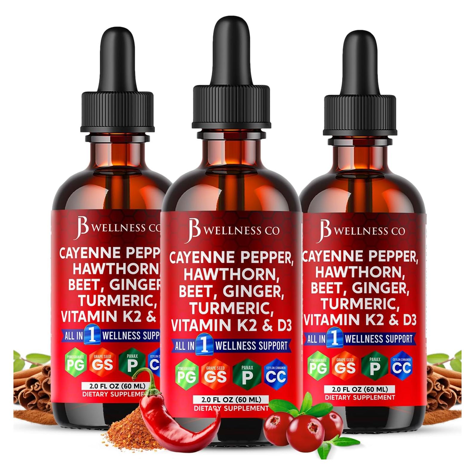 Suplemento Líquido de Pimienta de Cayena JB Wellness 170g