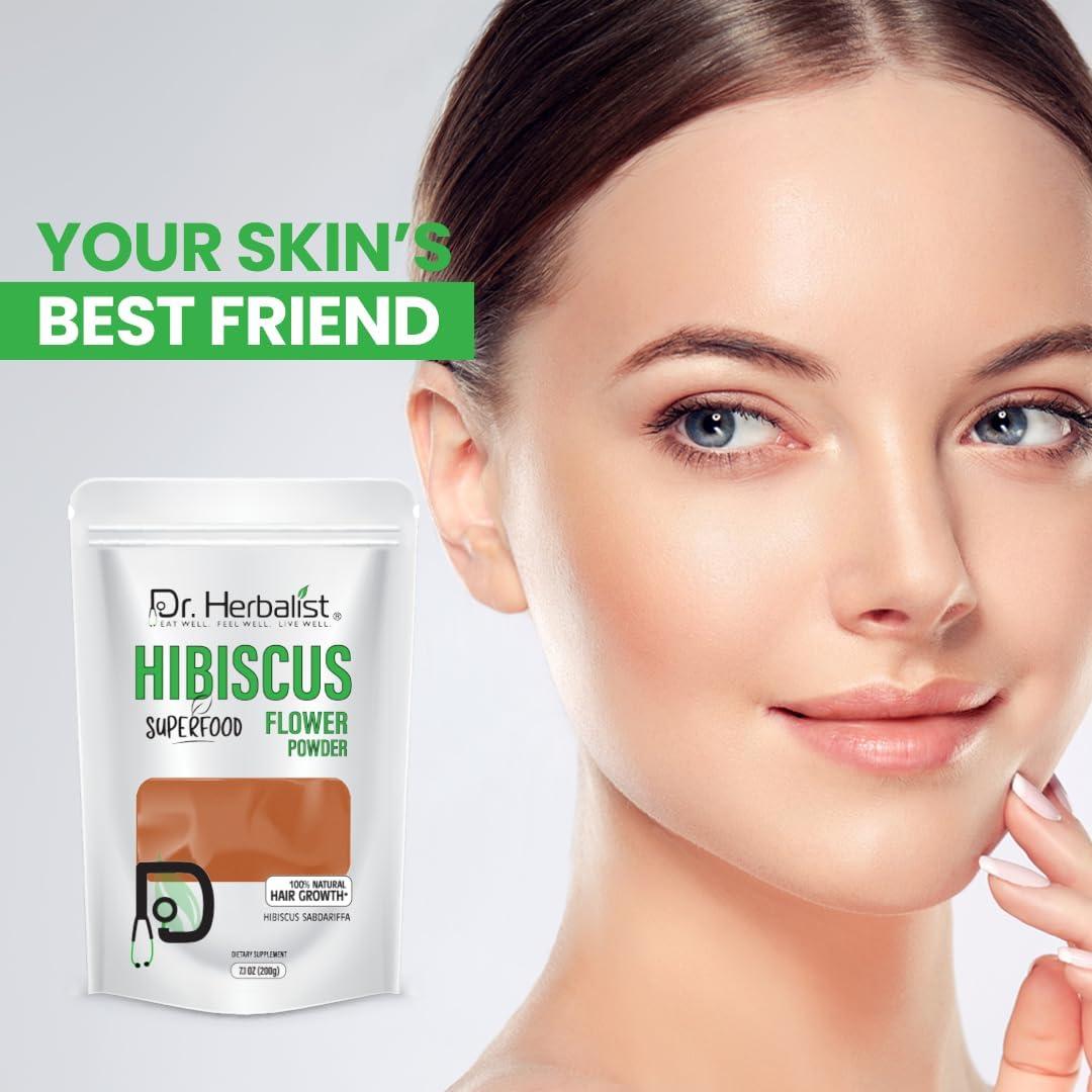 Polvo de Hibisco Dr. Herbalist 200g - Belleza y Bienestar