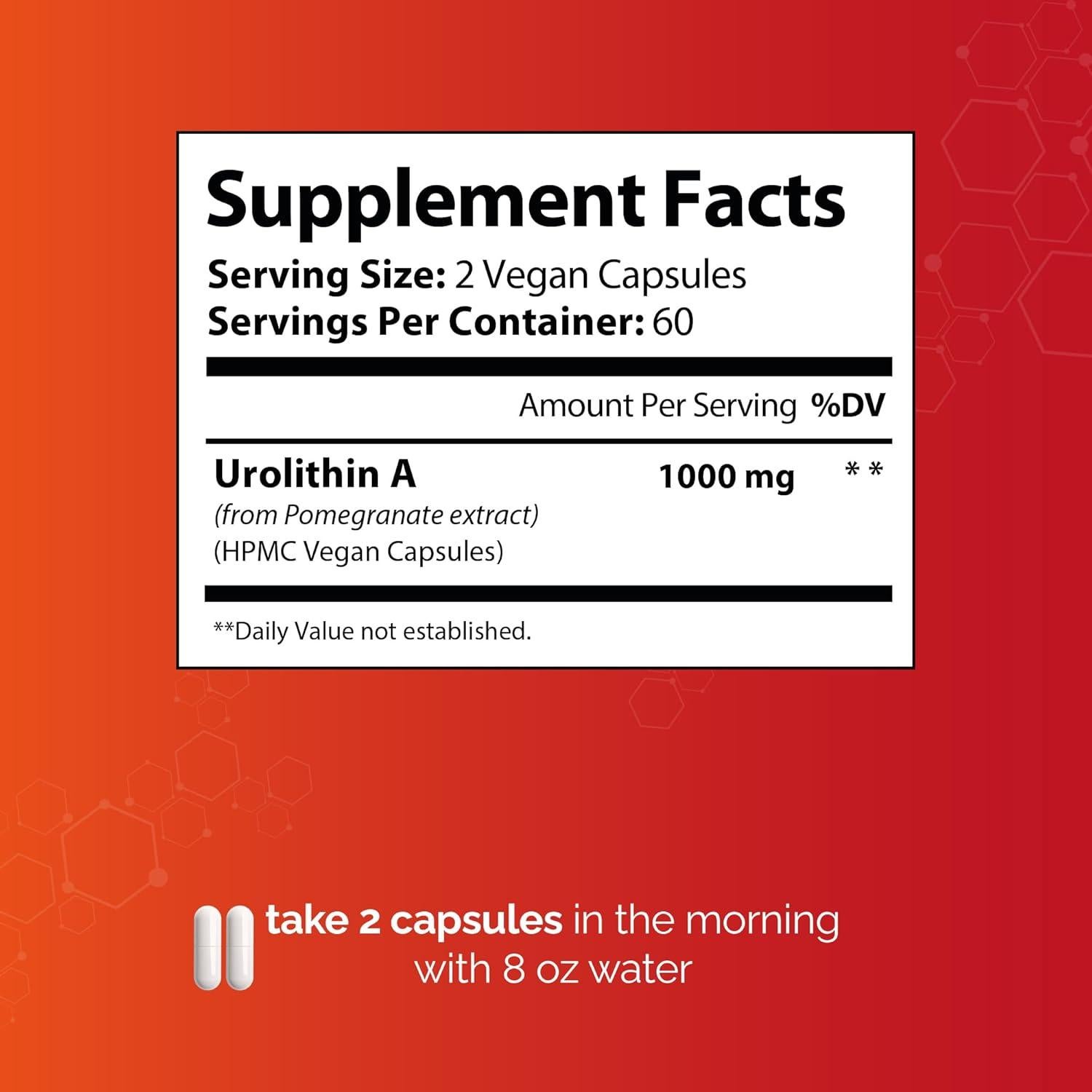 Suplemento Urolitina A Harmonify 1000 mg - 30 Cápsulas