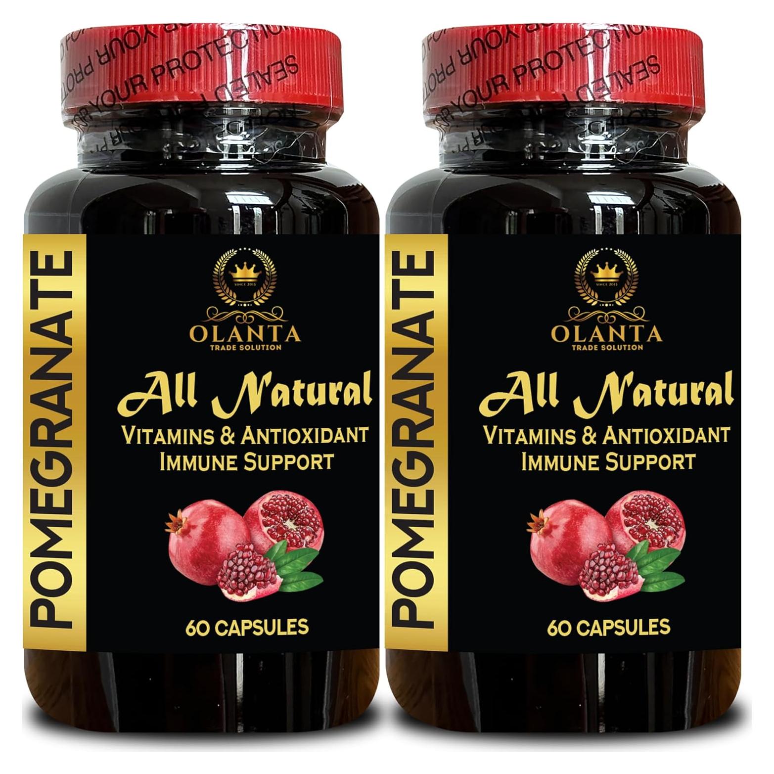 120 Cápsulas Veganas Vitalabs - Suplemento de Granada Antioxidante